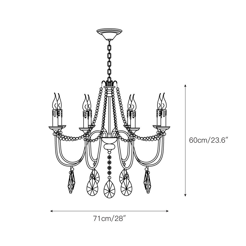 Mote Postmodern Luxury Brass Crystal Chandelier - Letslighting