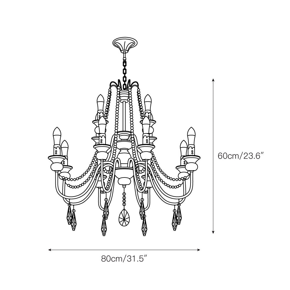Mote Postmodern Luxury Brass Crystal Chandelier - Letslighting
