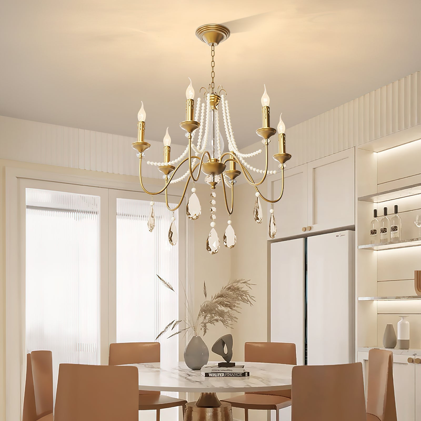 Mote Postmodern Luxury Brass Crystal Chandelier - Letslighting