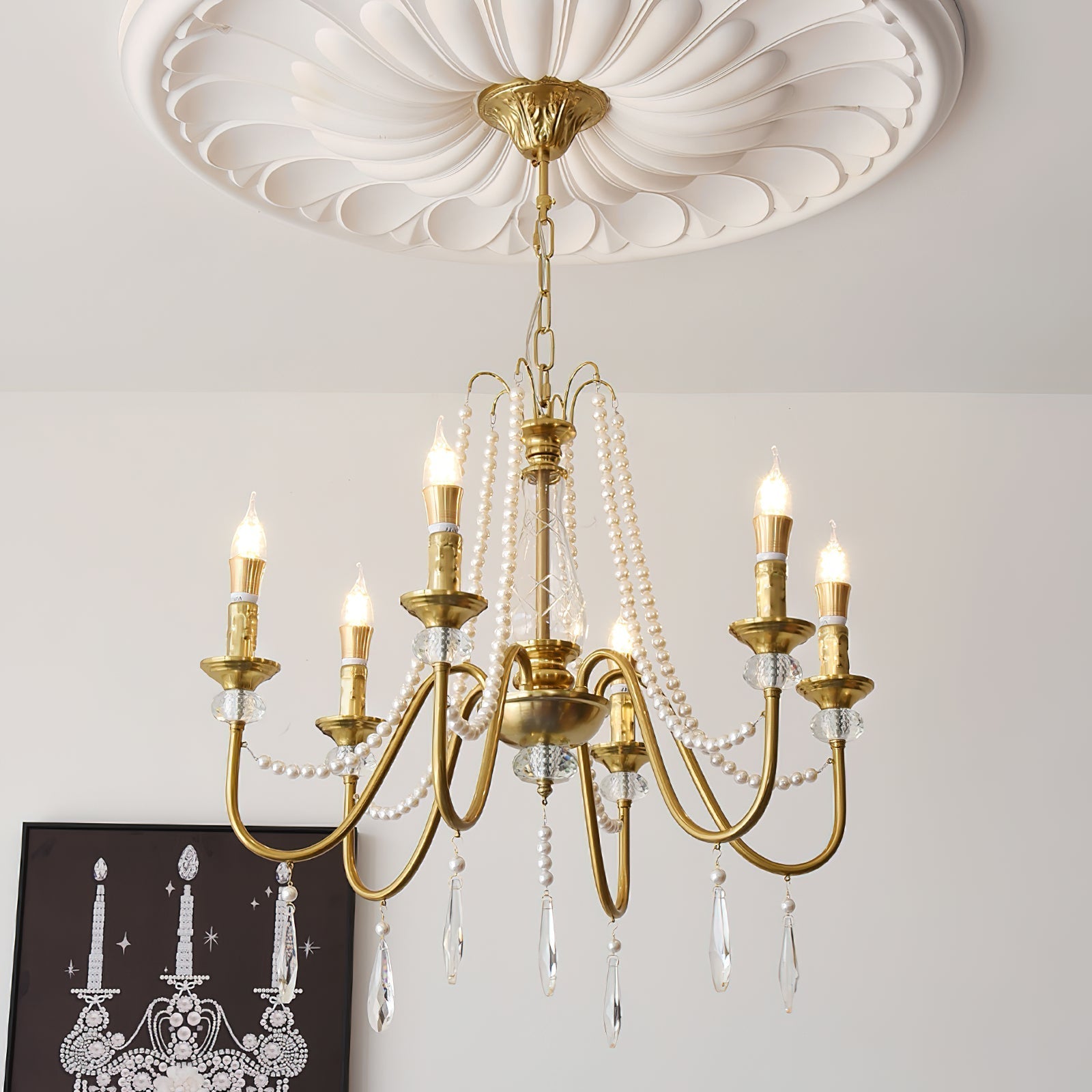 Mote Postmodern Luxury Brass Crystal Chandelier - Letslighting