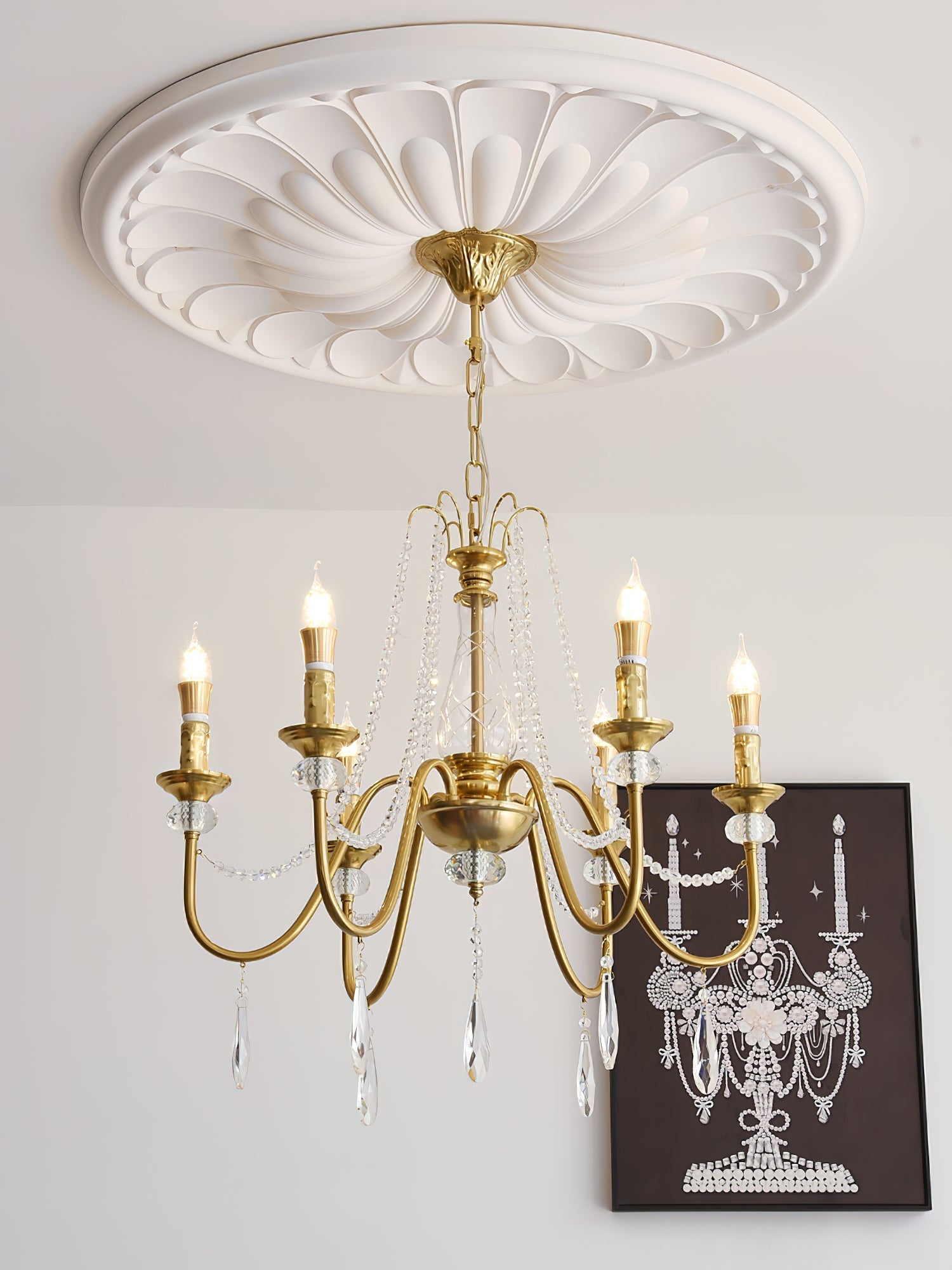 Mote Postmodern Luxury Brass Crystal Chandelier - Letslighting