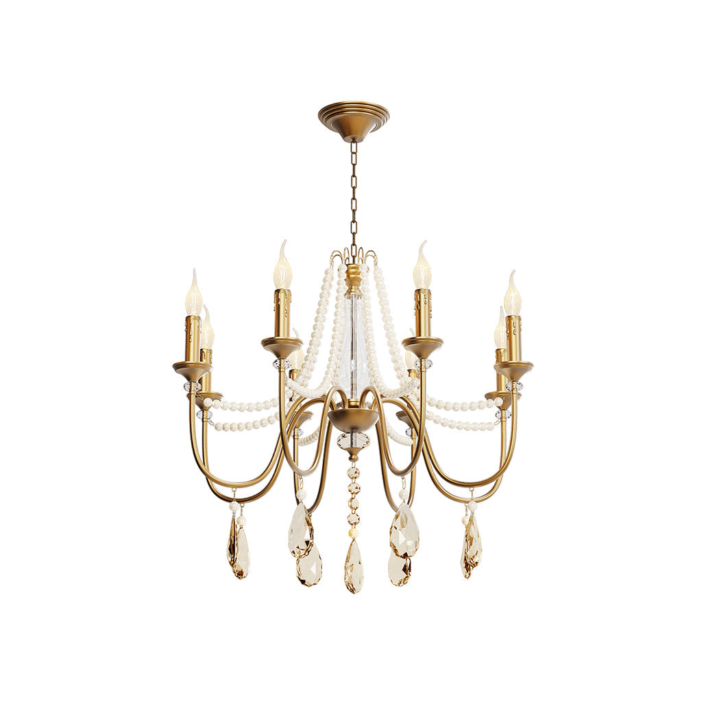 Mote Postmodern Luxury Brass Crystal Chandelier - Letslighting