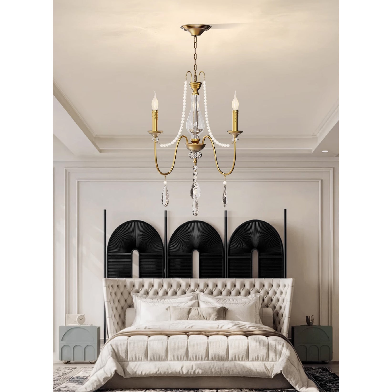 Mote Postmodern Luxury Brass Crystal Chandelier - Letslighting