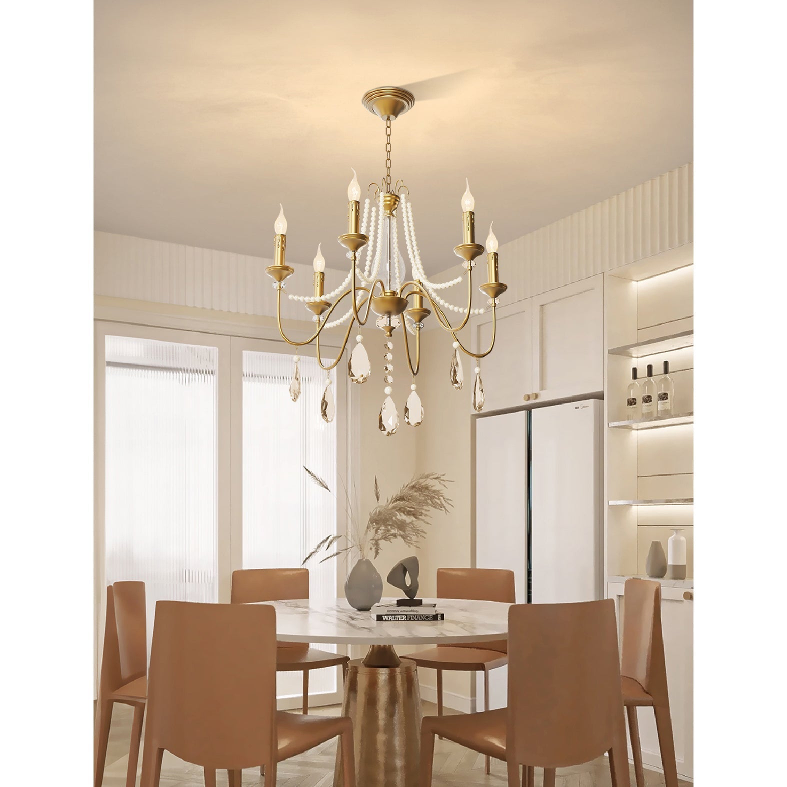 Mote Postmodern Luxury Brass Crystal Chandelier - Letslighting