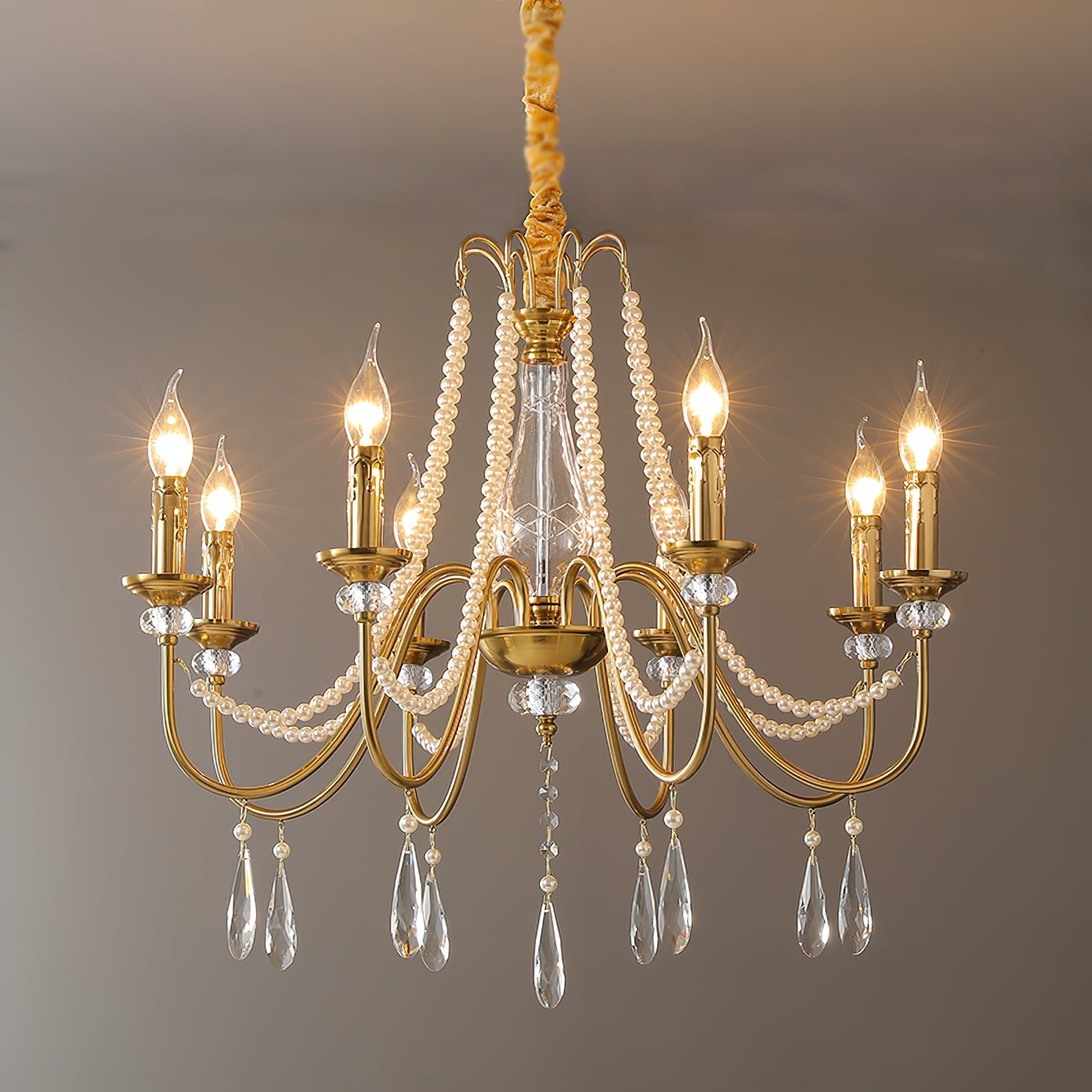 Mote Postmodern Luxury Brass Crystal Chandelier - Letslighting