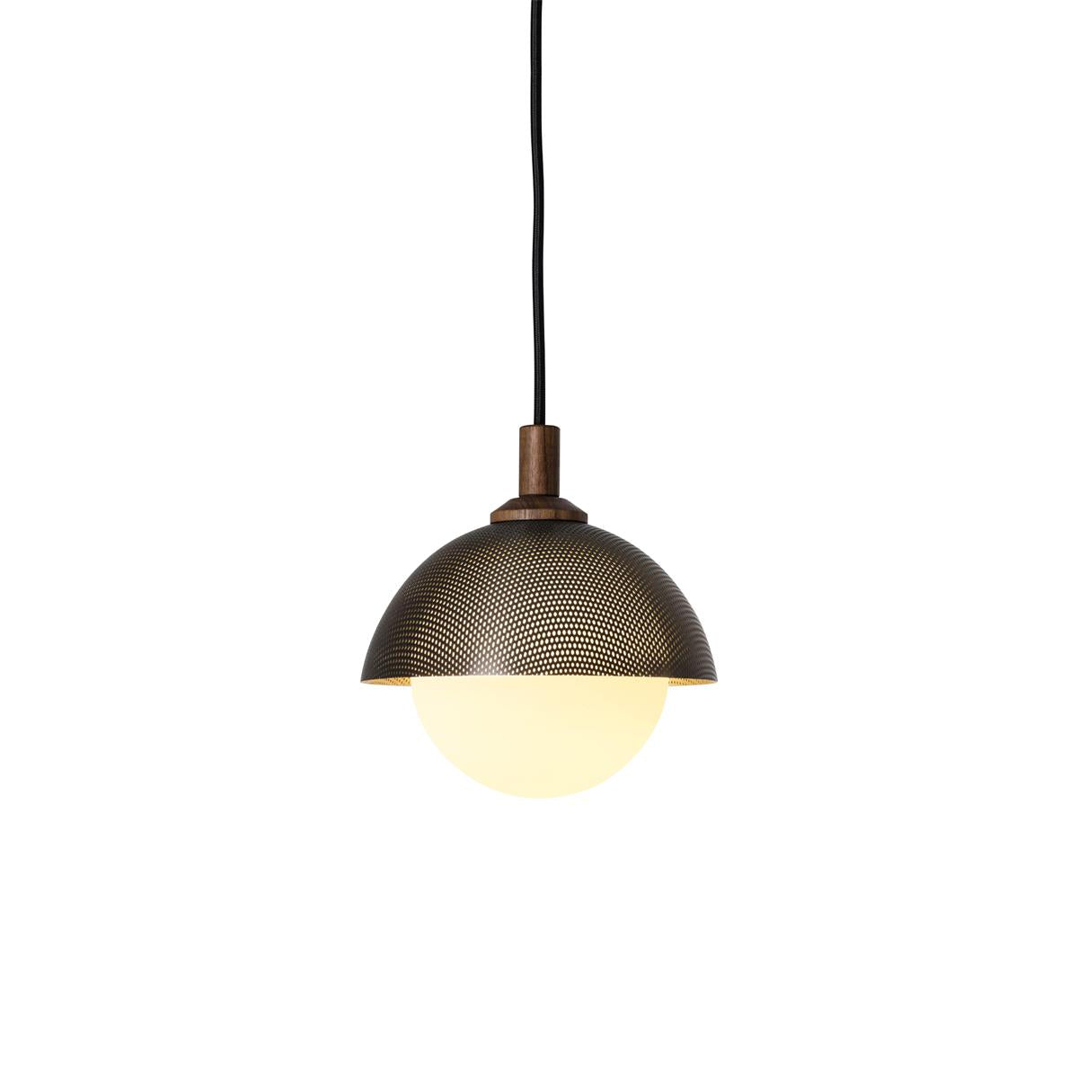Pith Modern Minimalist Dome Perforated Wooden Pendant Lamp - Letslighting