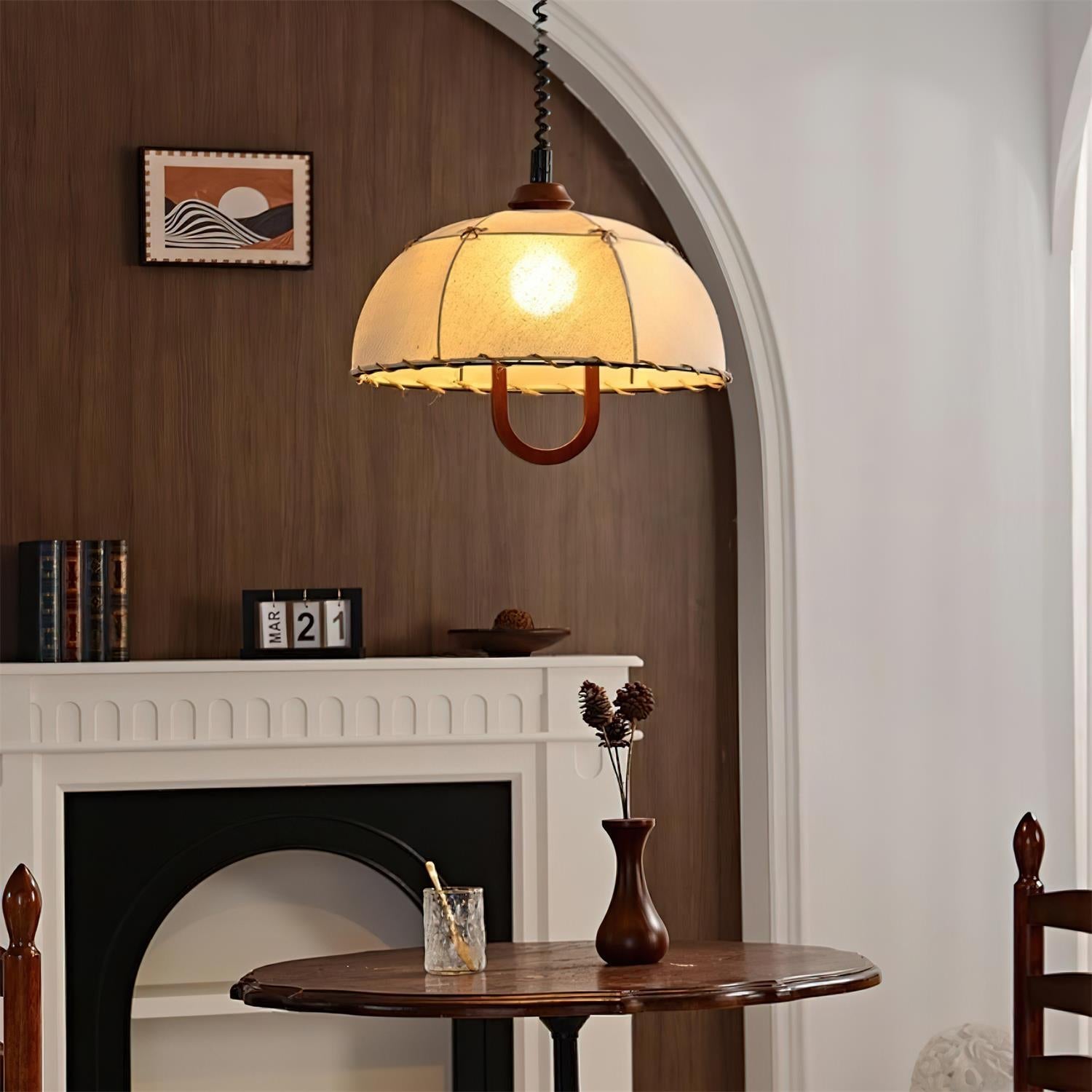 Domea Pendant Lamp Fabric Umbrella Shade - Letslighting