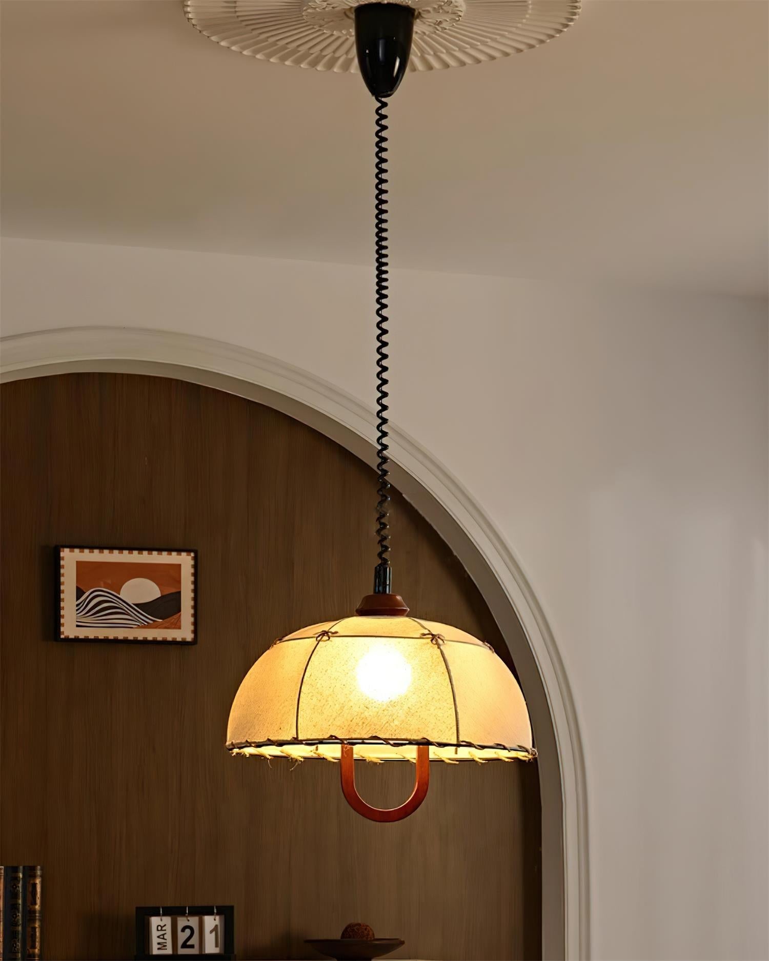Domea Pendant Lamp Fabric Umbrella Shade - Letslighting