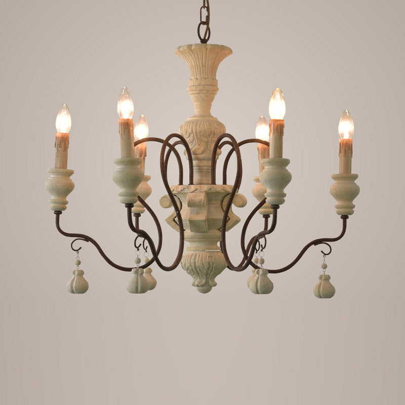 Quartz Postmodern Luxury Country Wooden Chandelier - Letslighting