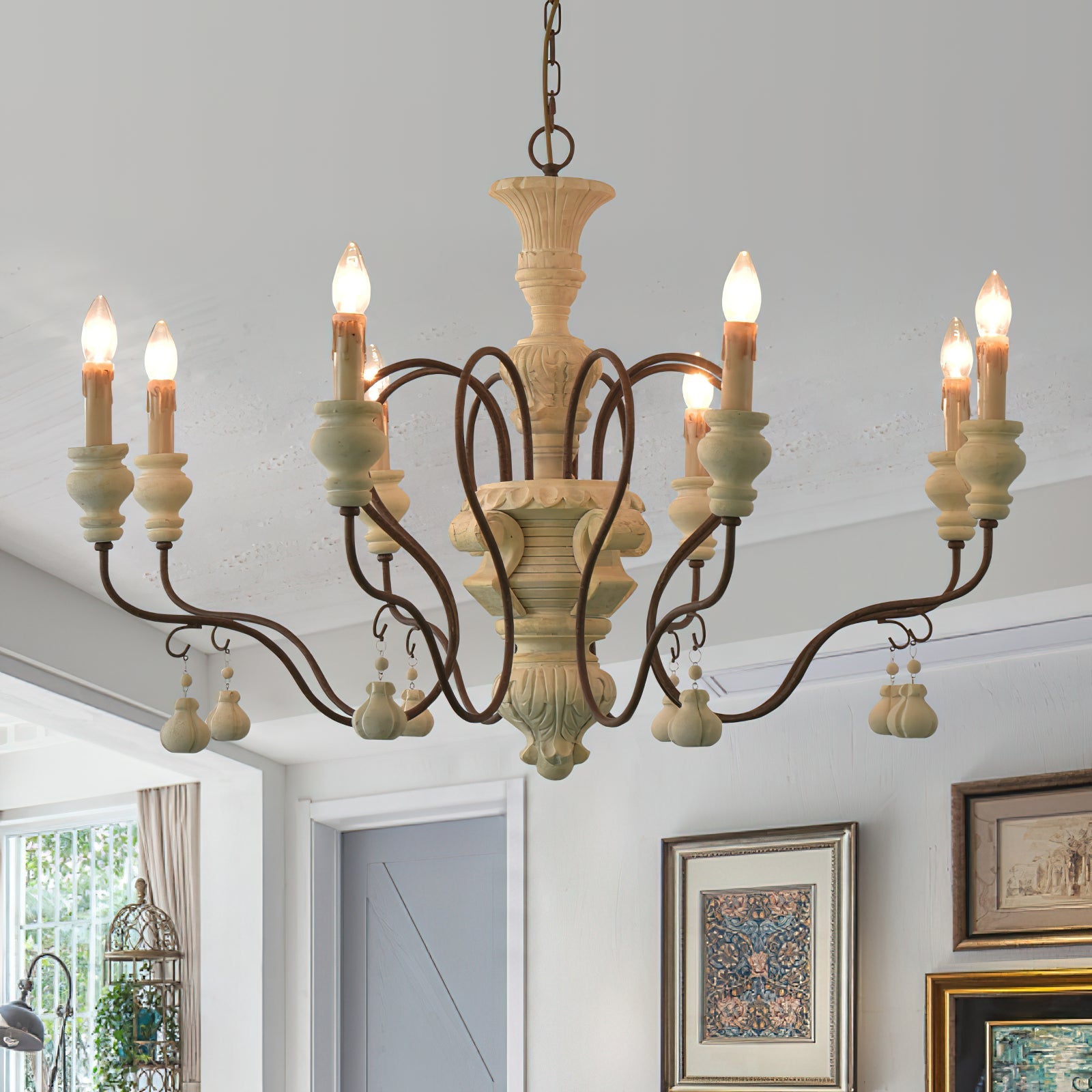 Quartz Postmodern Luxury Country Wooden Chandelier - Letslighting