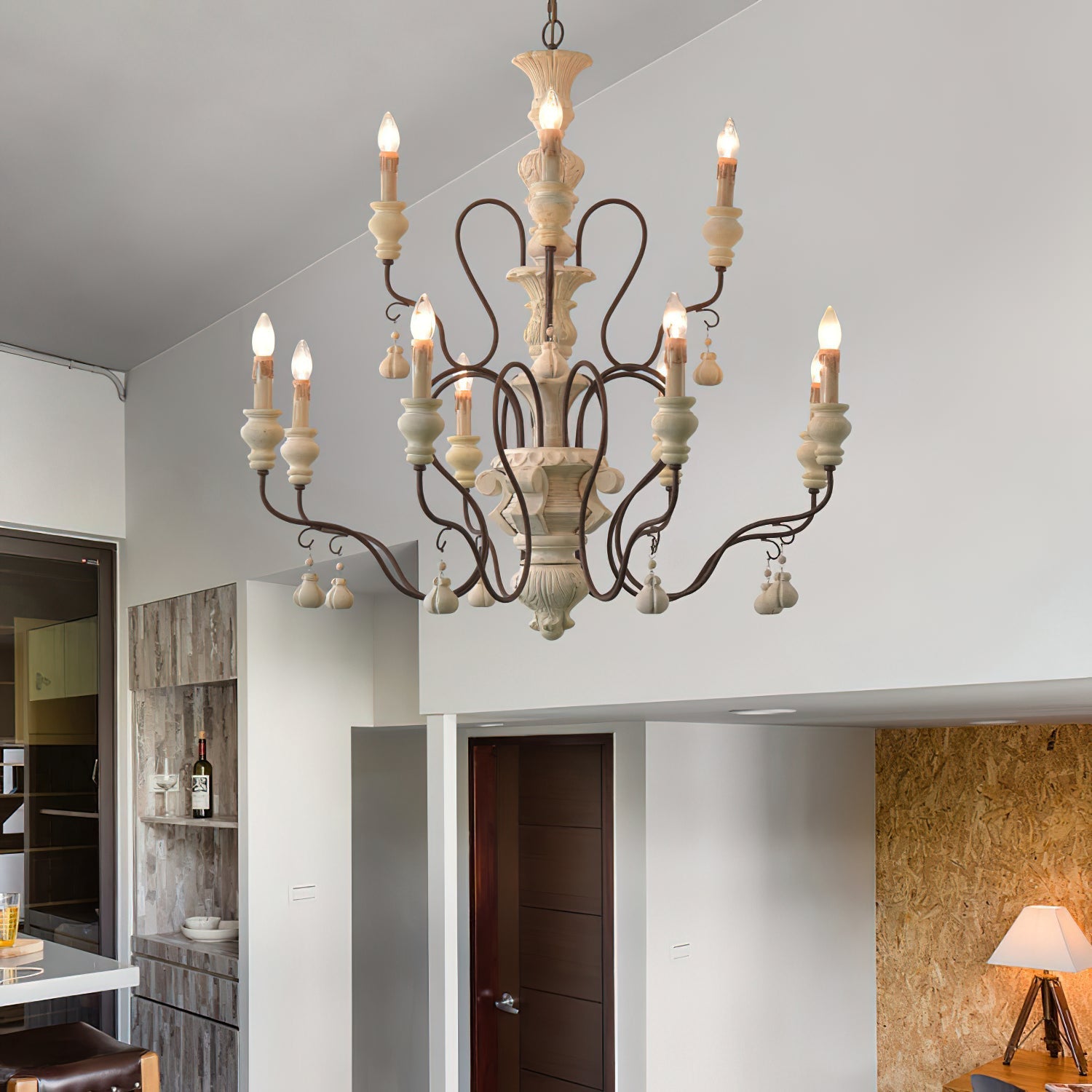 Quartz Postmodern Luxury Country Wooden Chandelier - Letslighting