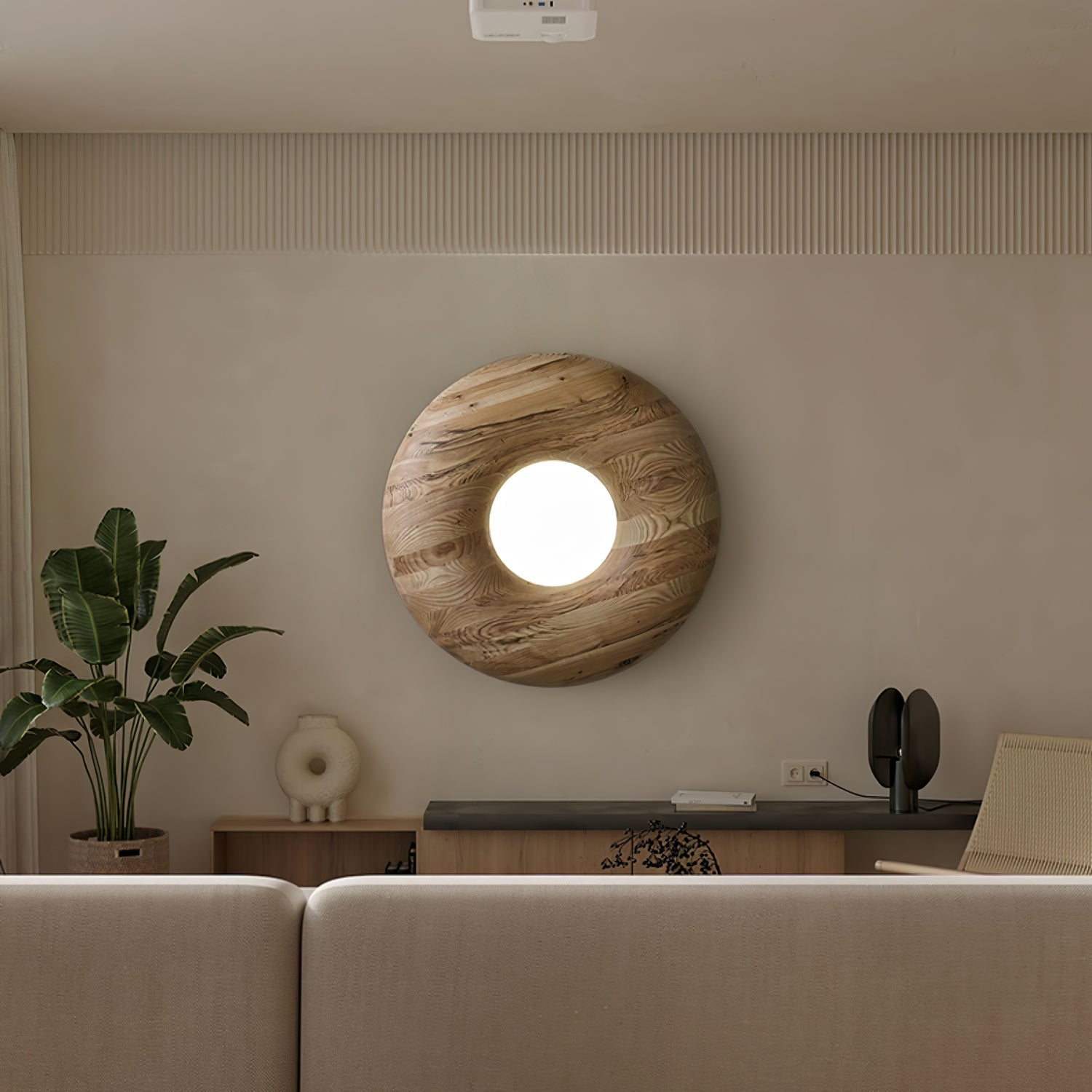 Zosora Organic Oak Flush Mount - Letslighting