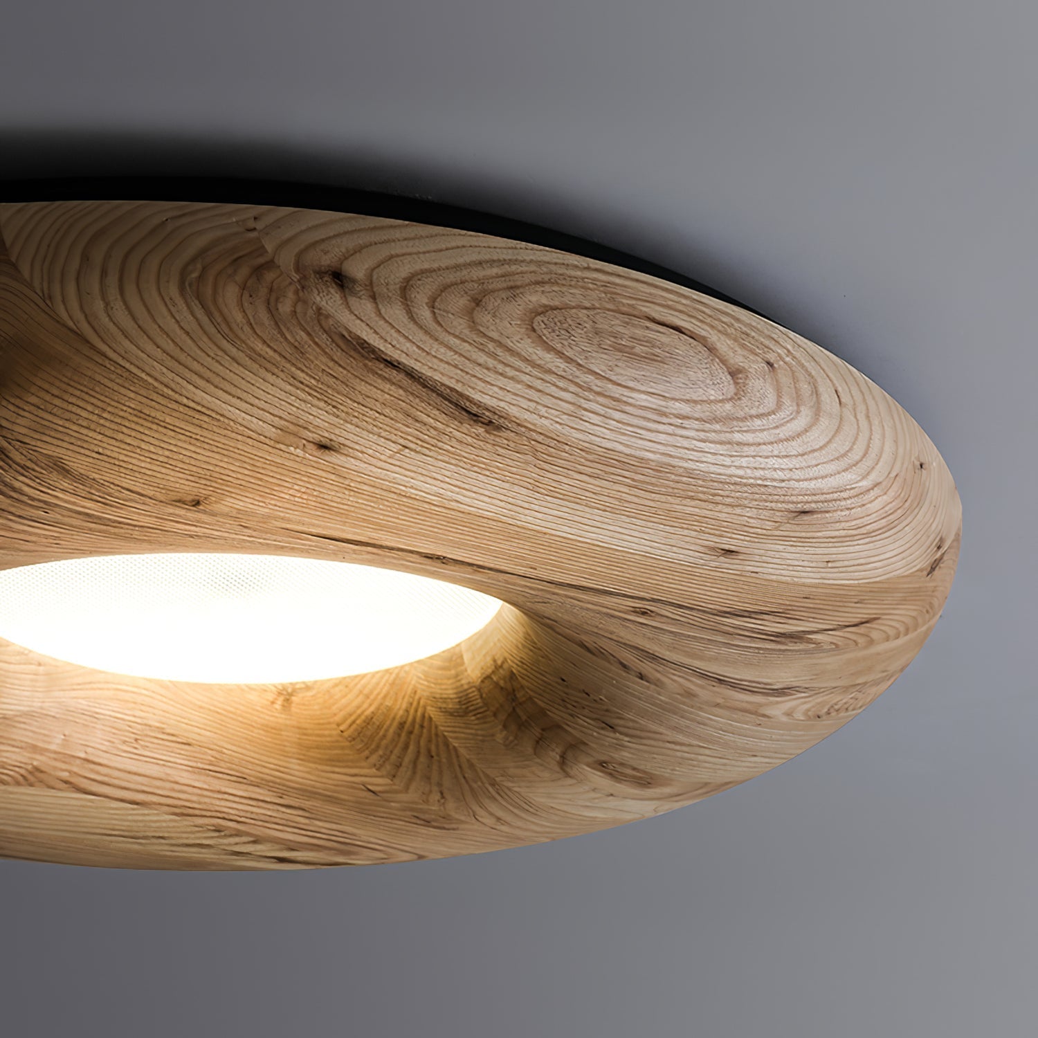 Zosora Organic Oak Flush Mount - Letslighting