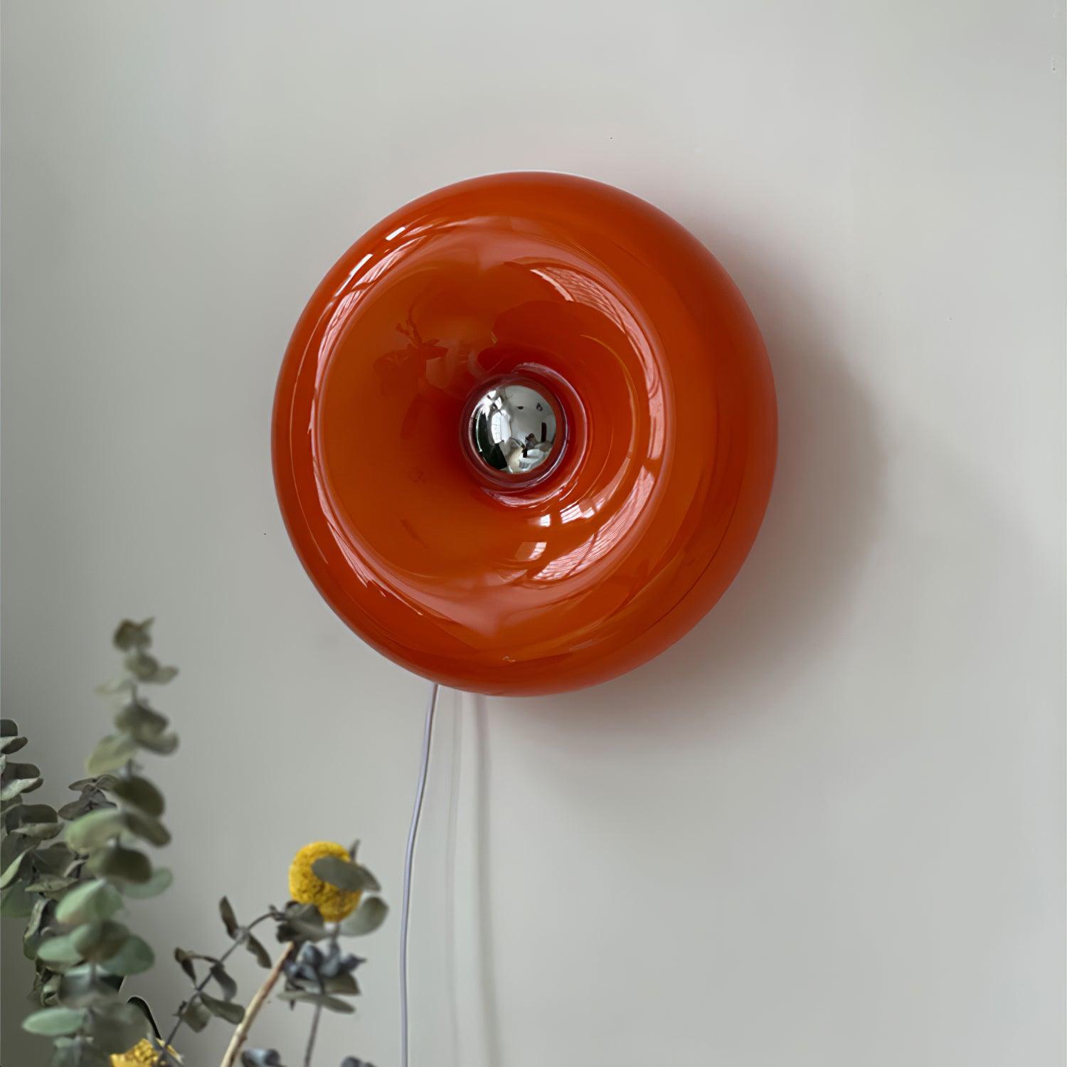 Donuts Retro Orange Wall Lamp - Letslighting