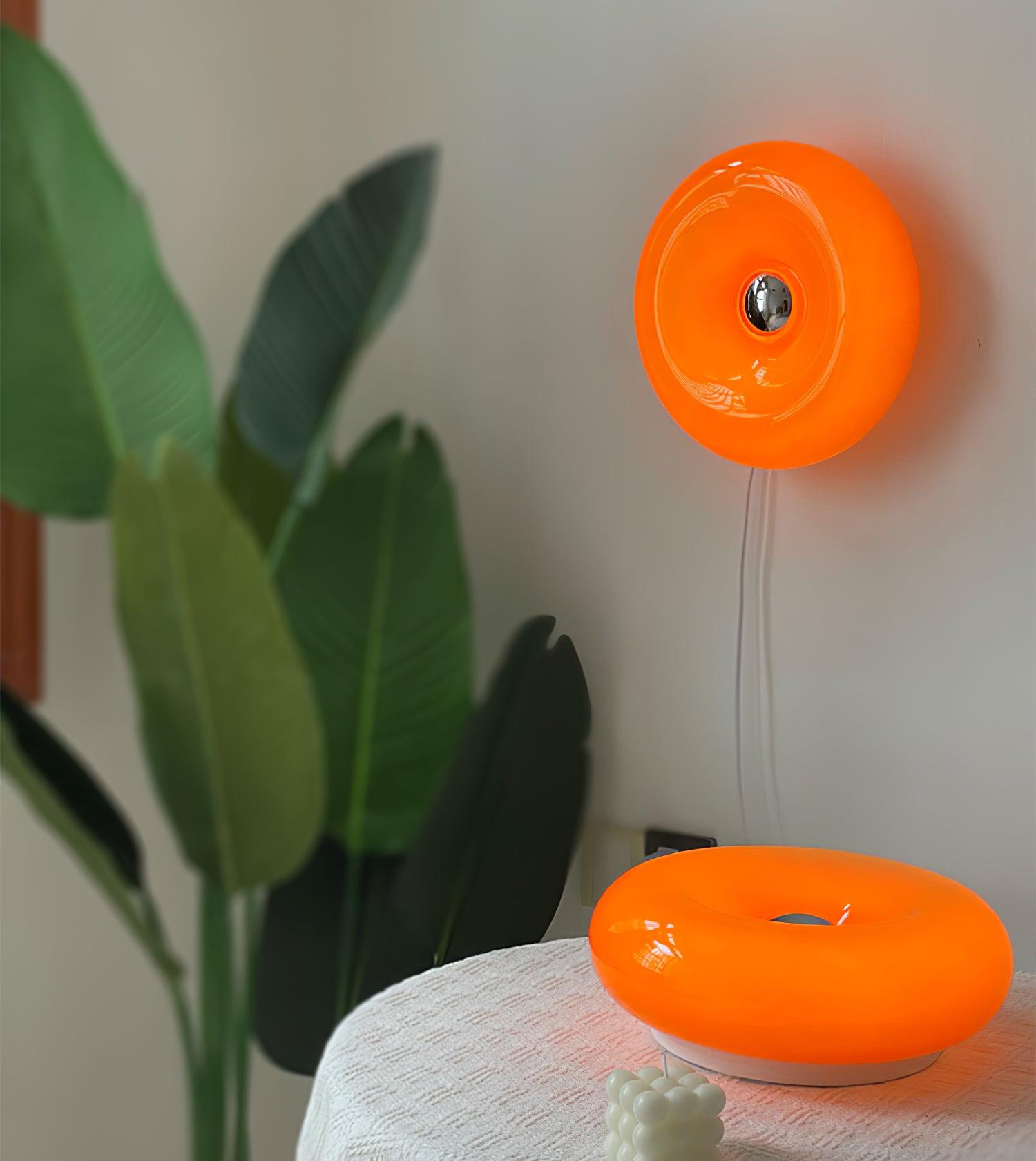 Donuts Retro Orange Wall Lamp - Letslighting