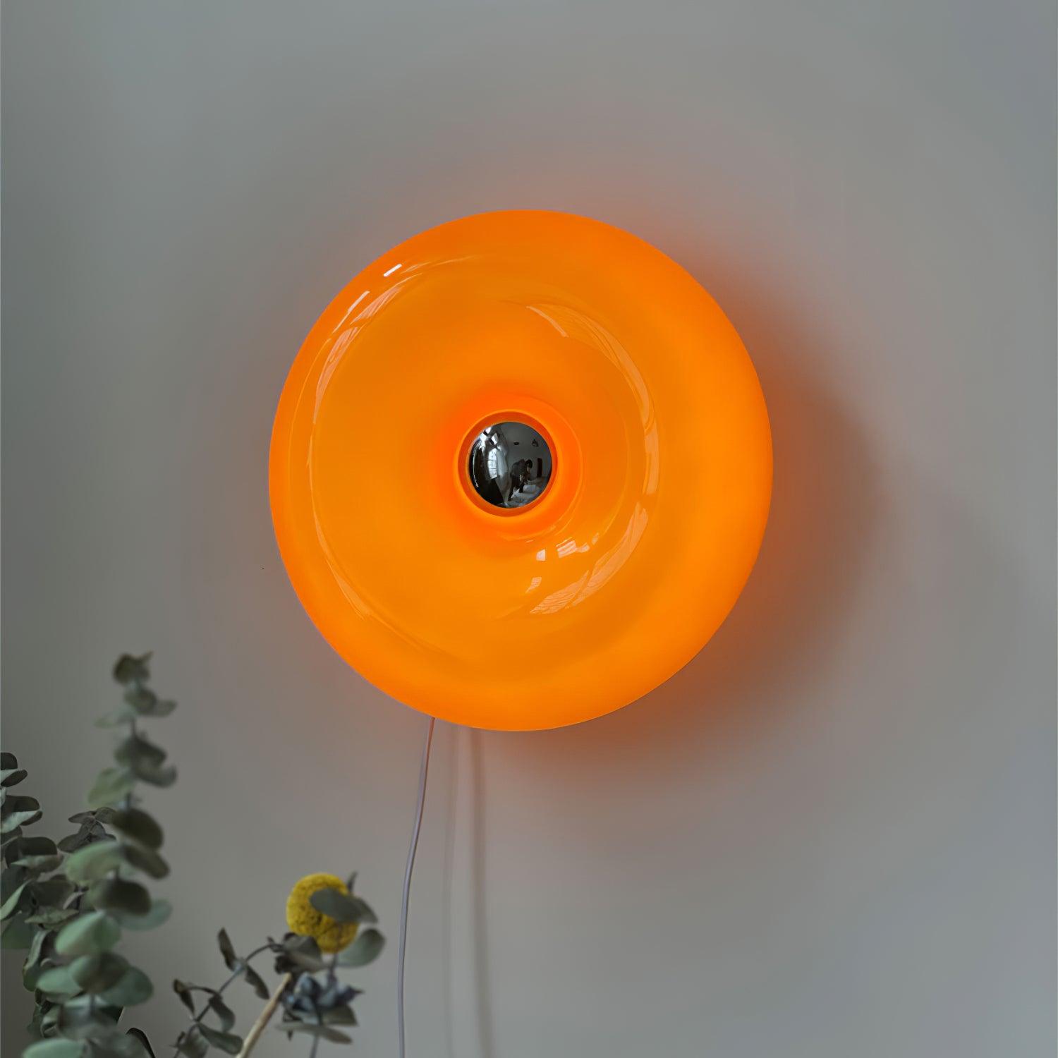 Donuts Retro Orange Wall Lamp - Letslighting