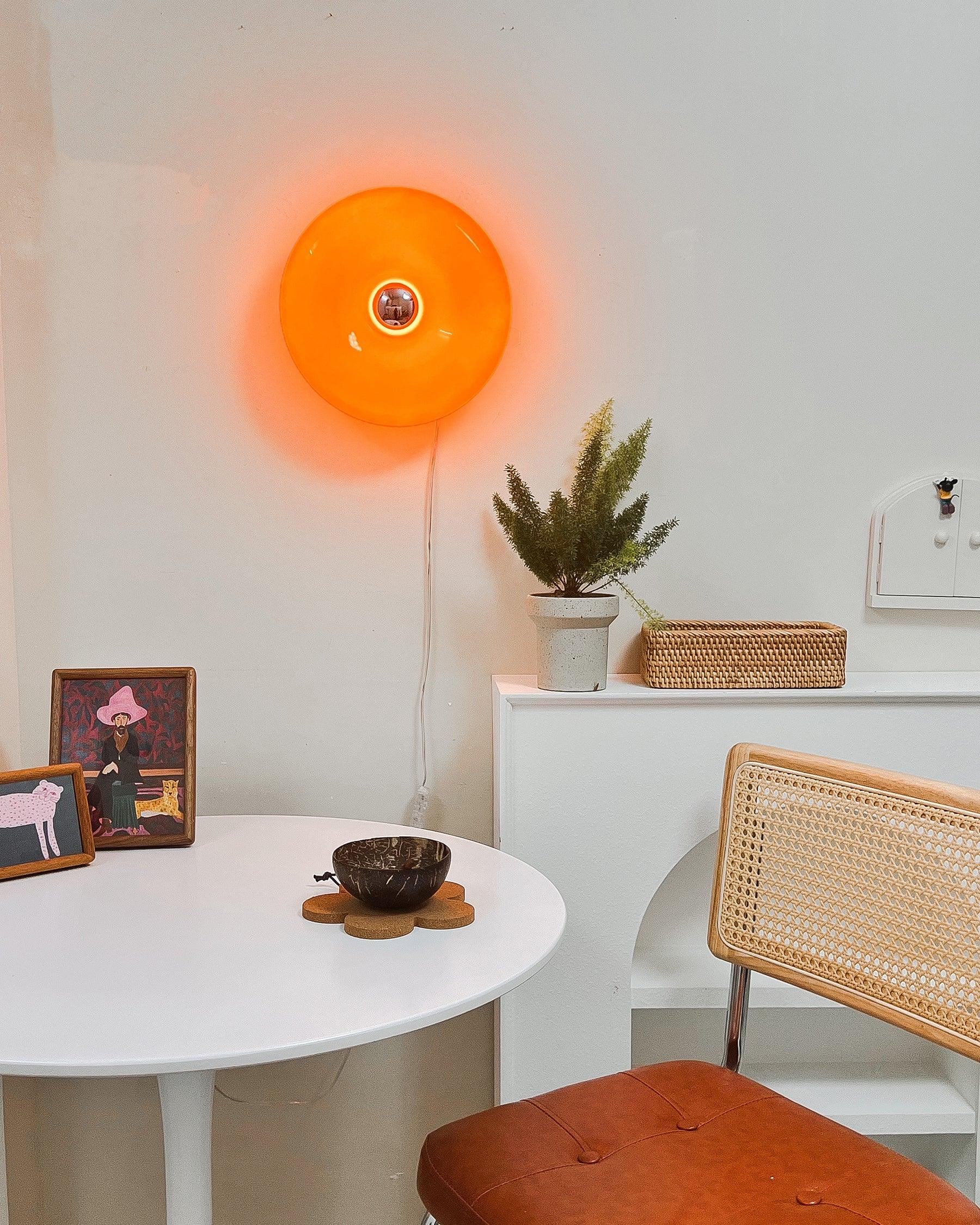 Donuts Retro Orange Wall Lamp - Letslighting