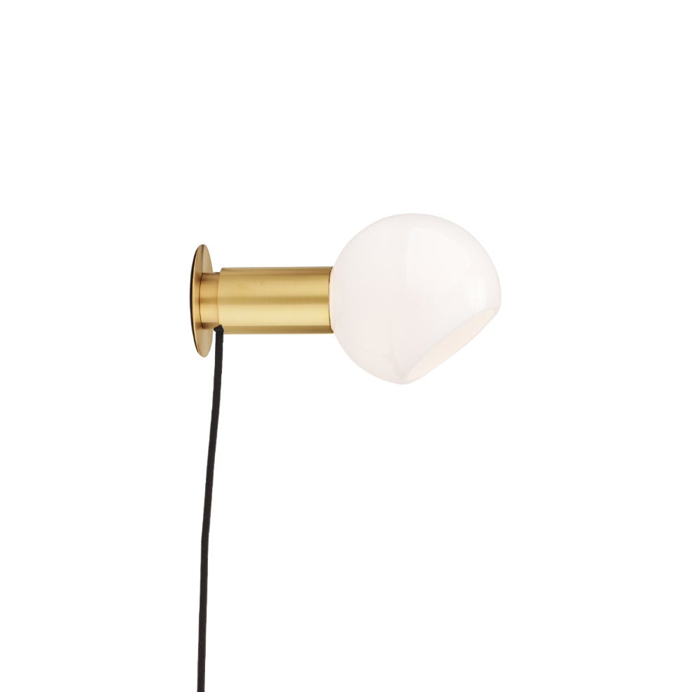Sole Modern Minimalist Sphere Brass Glass Wall Lamp - Letslighting