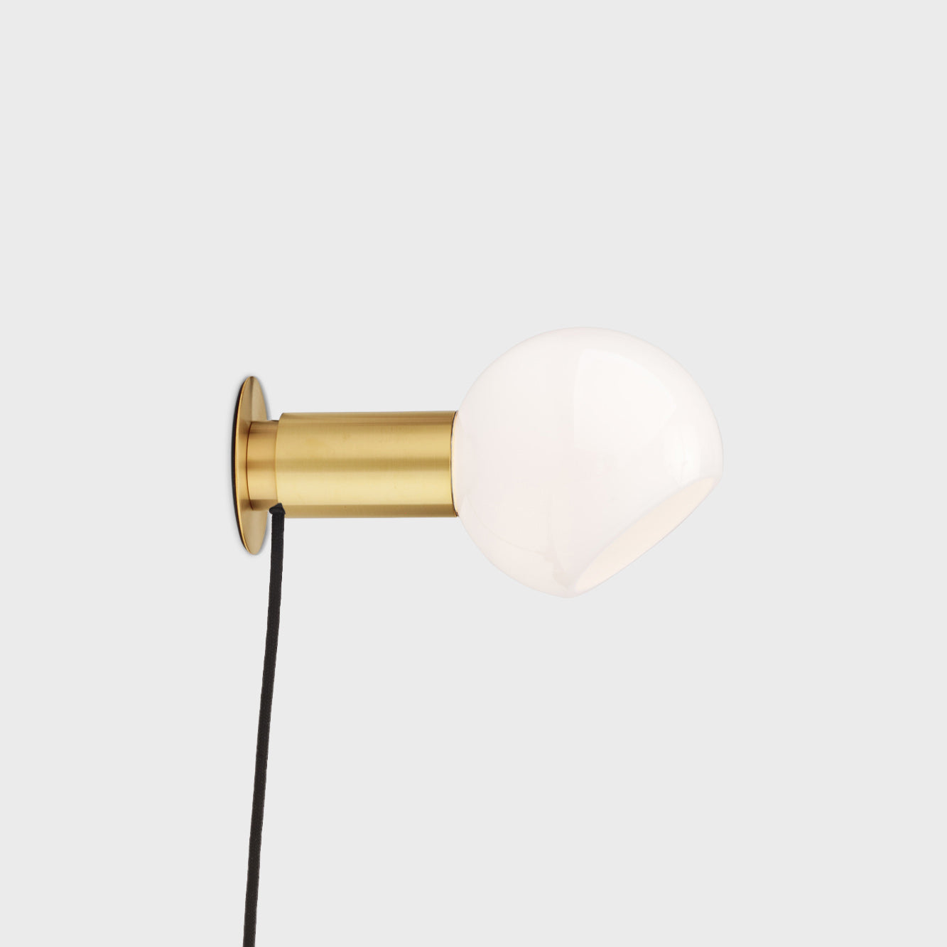 Sole Modern Minimalist Sphere Brass Glass Wall Lamp - Letslighting