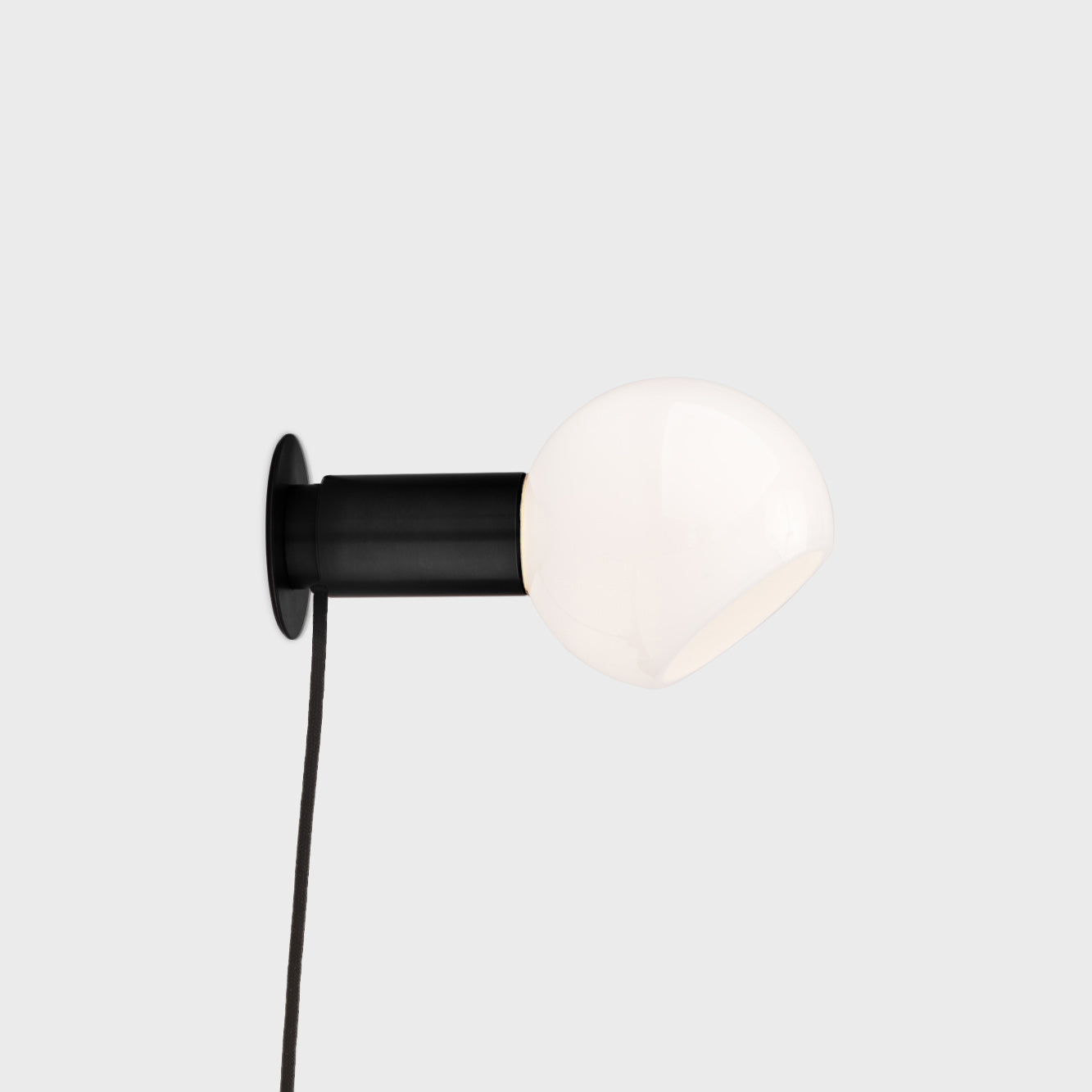 Sole Modern Minimalist Sphere Brass Glass Wall Lamp - Letslighting