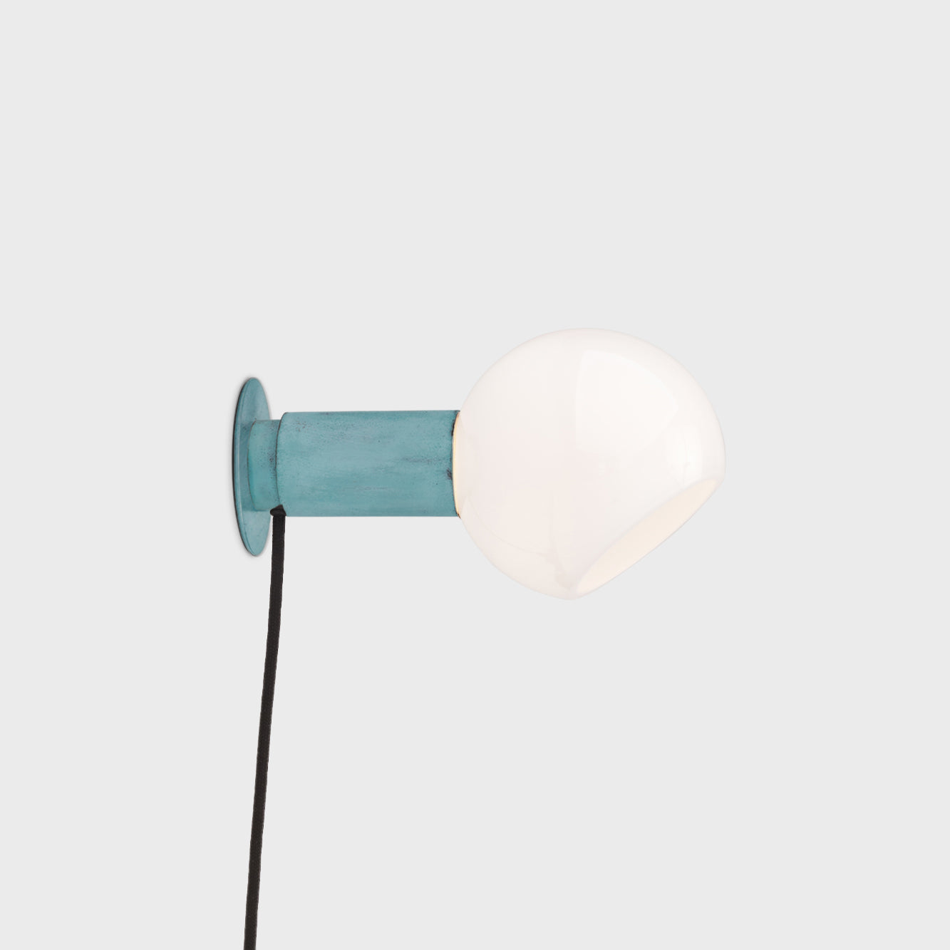 Sole Modern Minimalist Sphere Brass Glass Wall Lamp - Letslighting