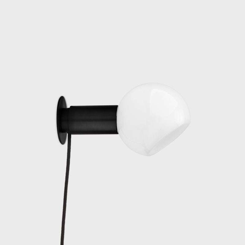 Sole Modern Minimalist Sphere Brass Glass Wall Lamp - Letslighting