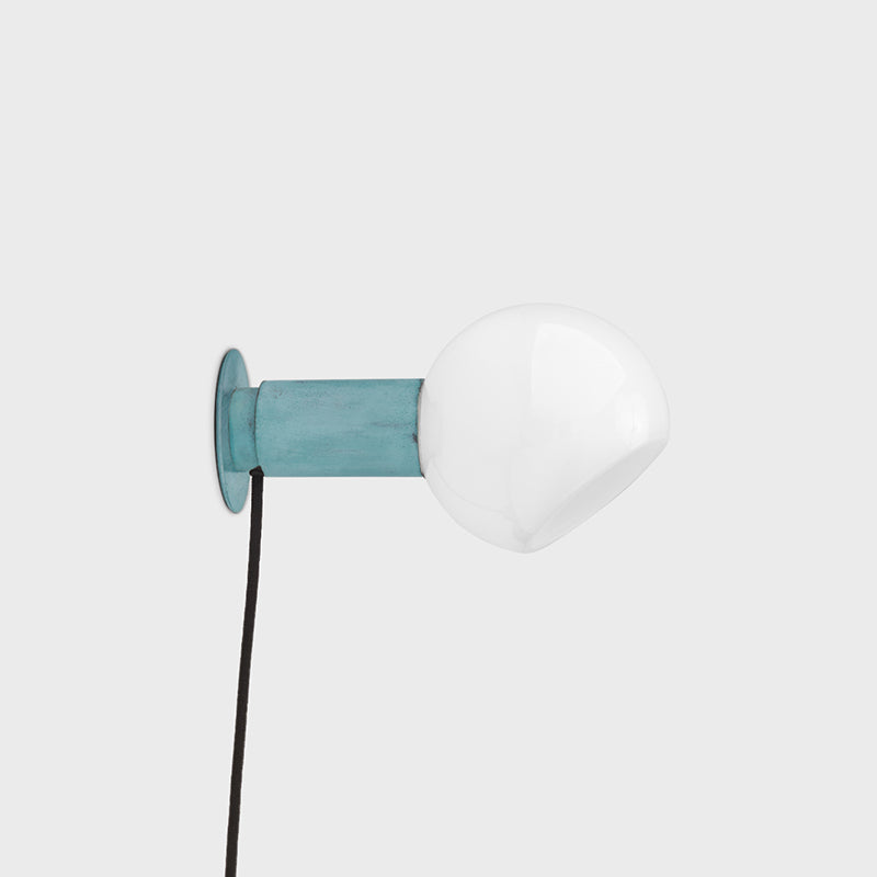 Sole Modern Minimalist Sphere Brass Glass Wall Lamp - Letslighting