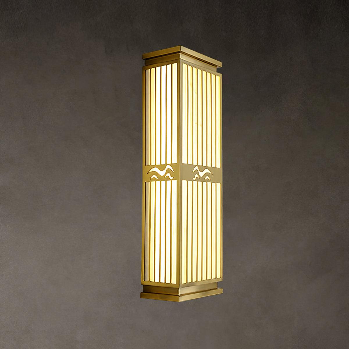 Lustra Wall Light Brass Oriental for Entryway - Letslighting