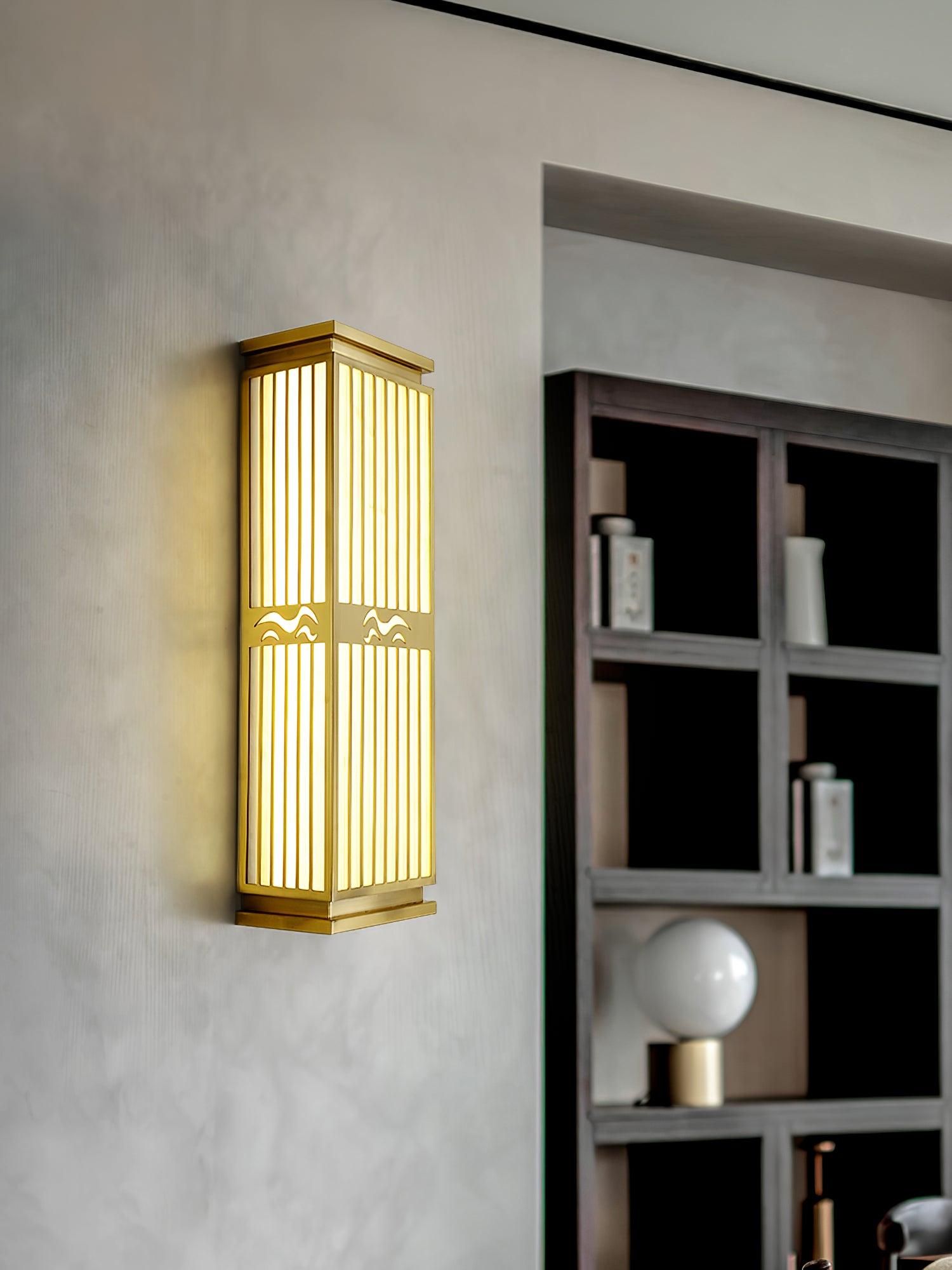 Lustra Wall Light Brass Oriental for Entryway - Letslighting