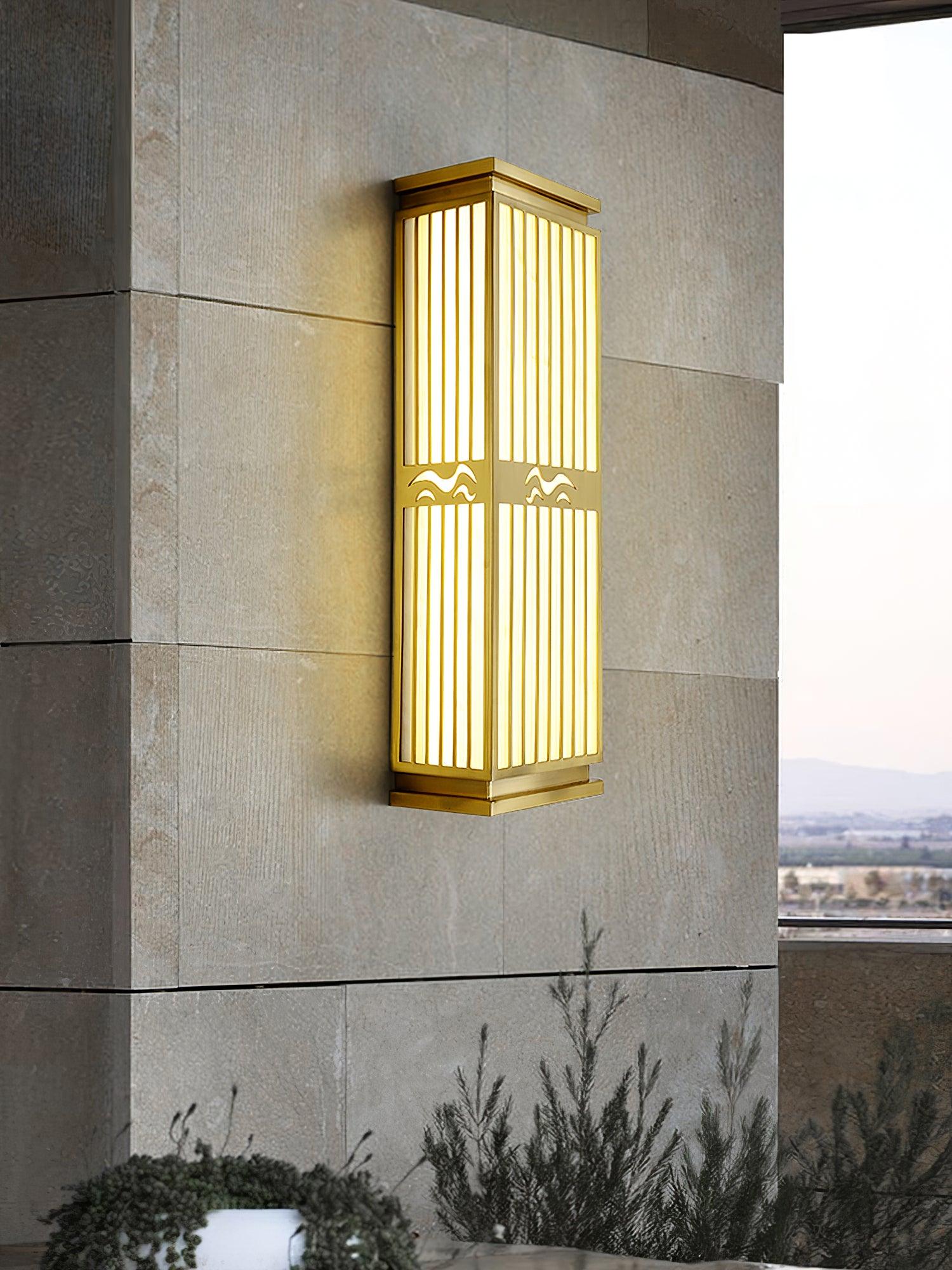 Lustra Wall Light Brass Oriental for Entryway - Letslighting