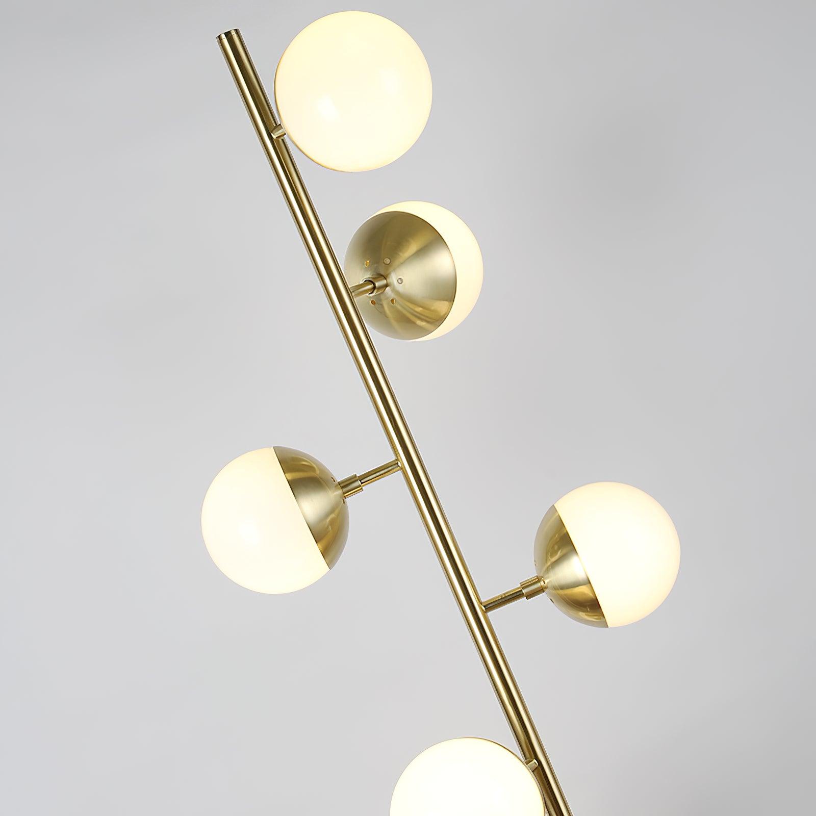 Myliryre Mid Century Brass Floor Lamp - Letslighting