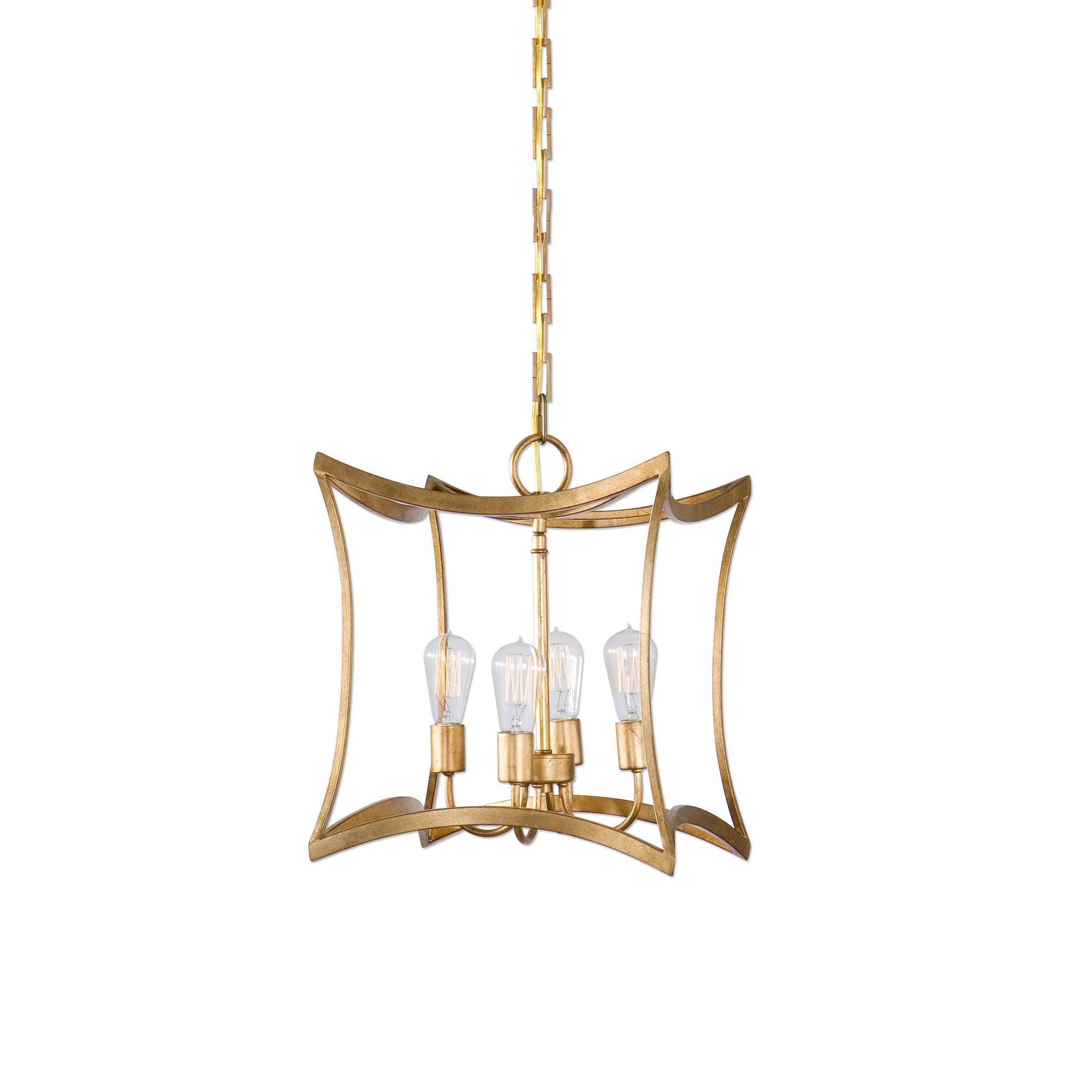 Tract Elegance Vintage Brass Metal Lantern Pendant Lamp - Letslighting