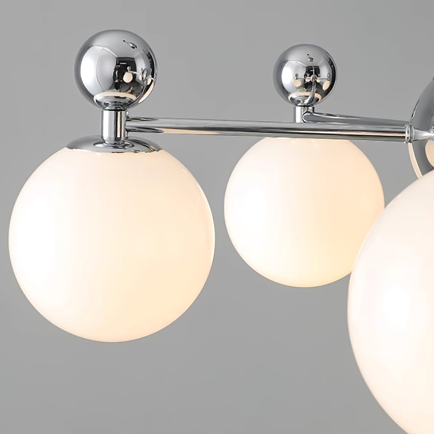 Dori Chandelier Pink Glass Globe Array - Letslighting