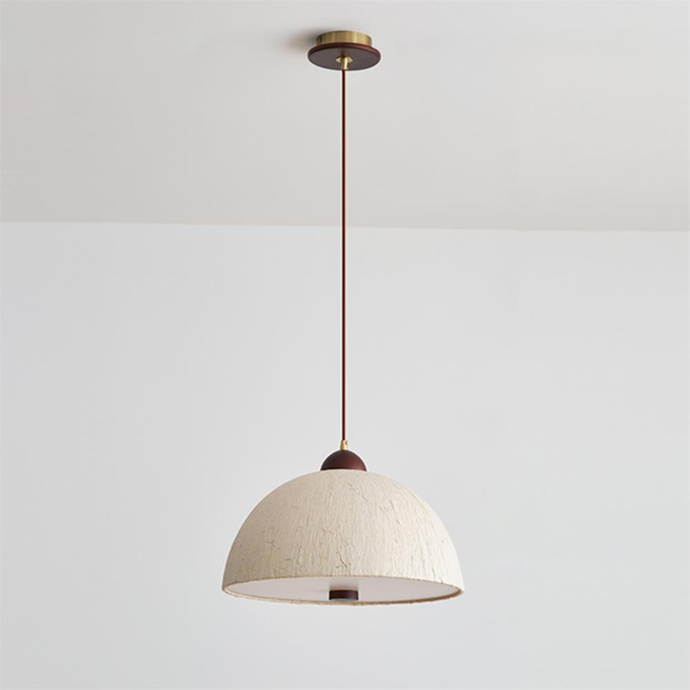 Doria Textured Rice-Paper Pendant Lamp - Letslighting