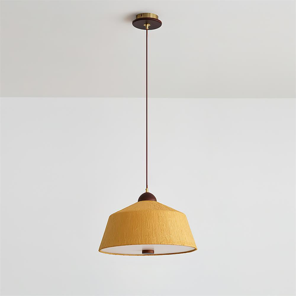 Doria Textured Rice-Paper Pendant Lamp - Letslighting