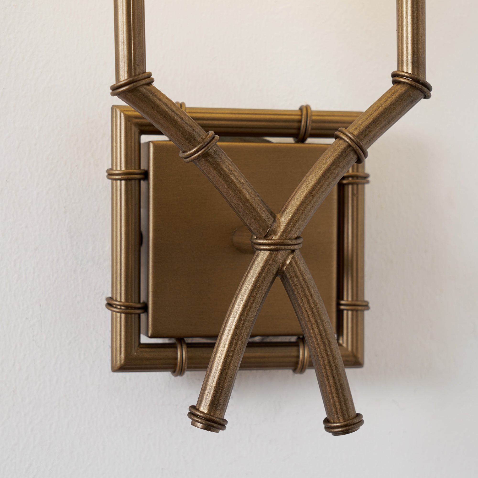 Yelp Vintage Industrial Double Arm Bamboo Fabric Sconce Wall Lamp - Letslighting