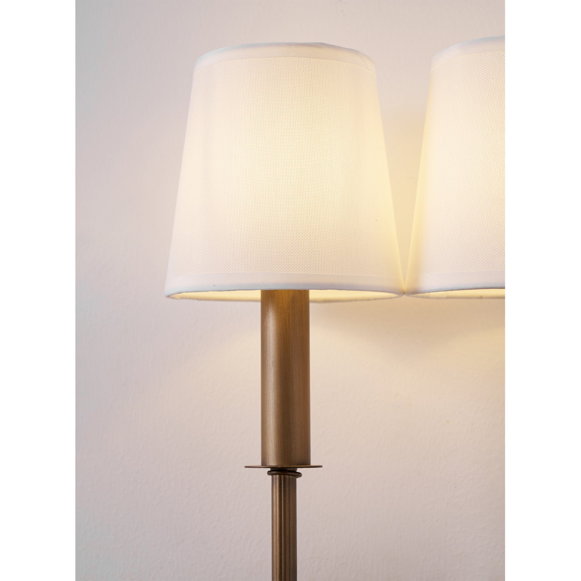 Yelp Vintage Industrial Double Arm Bamboo Fabric Sconce Wall Lamp - Letslighting