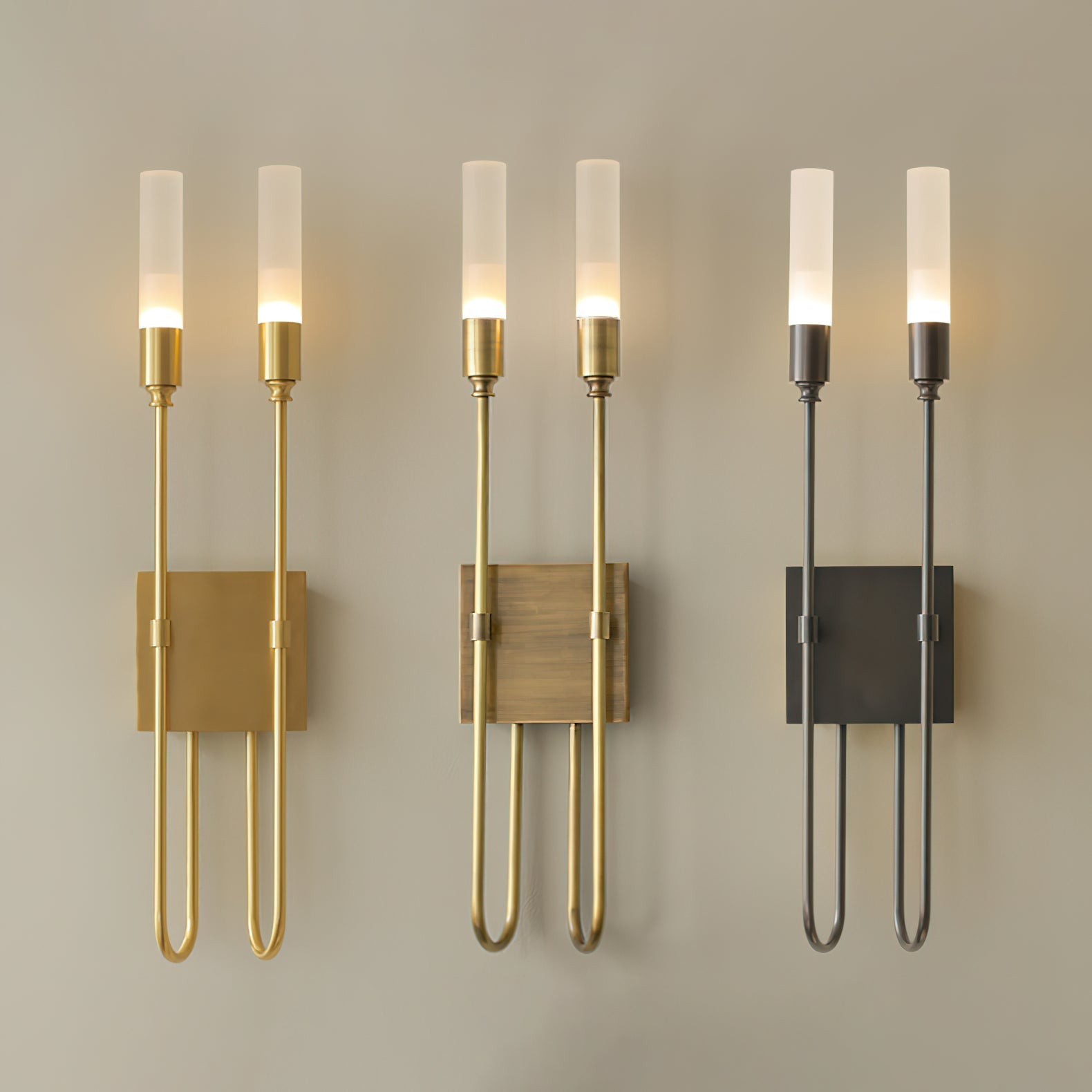 Lustra Wall Lamp Double Rod Minimalist - Letslighting