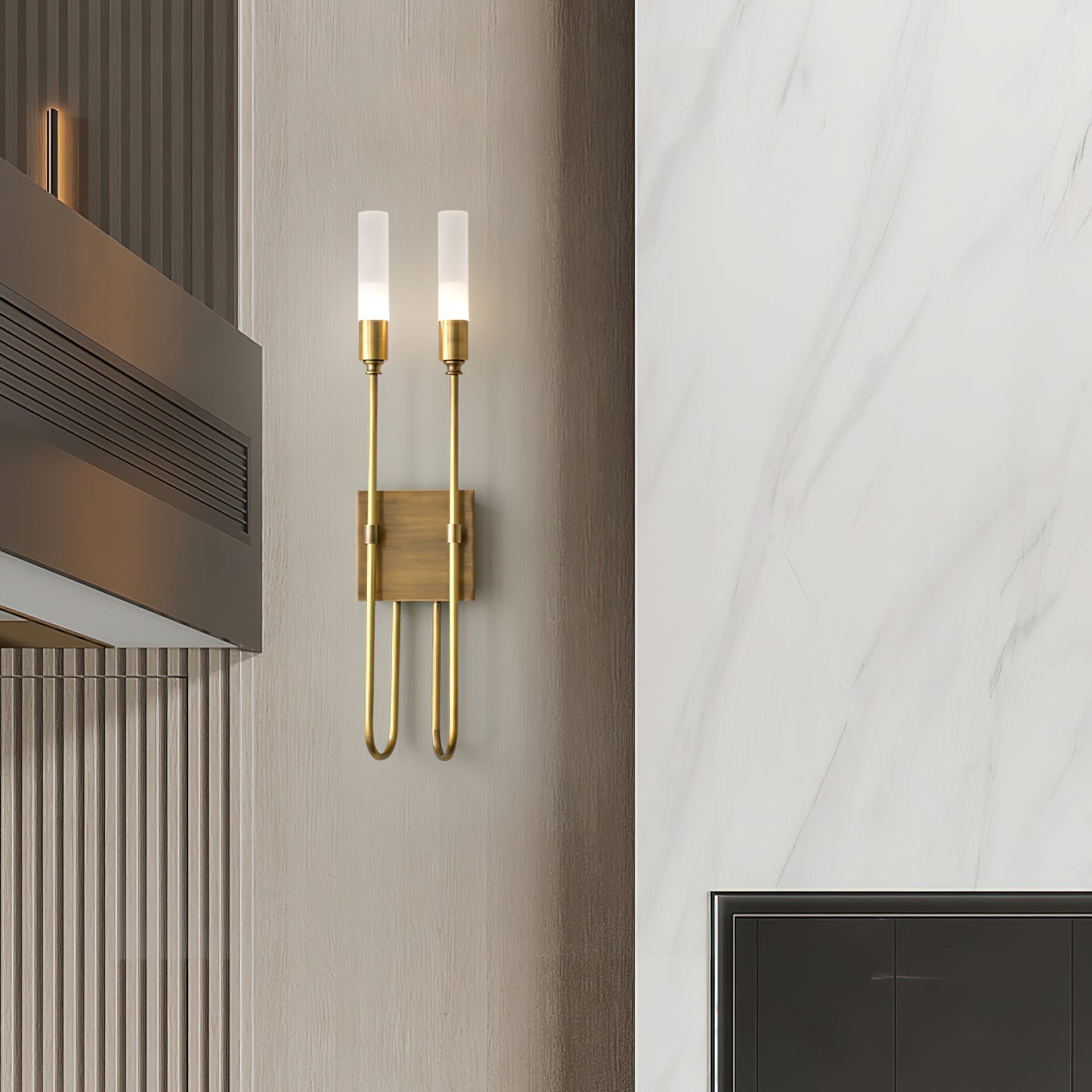 Lustra Wall Lamp Double Rod Minimalist - Letslighting