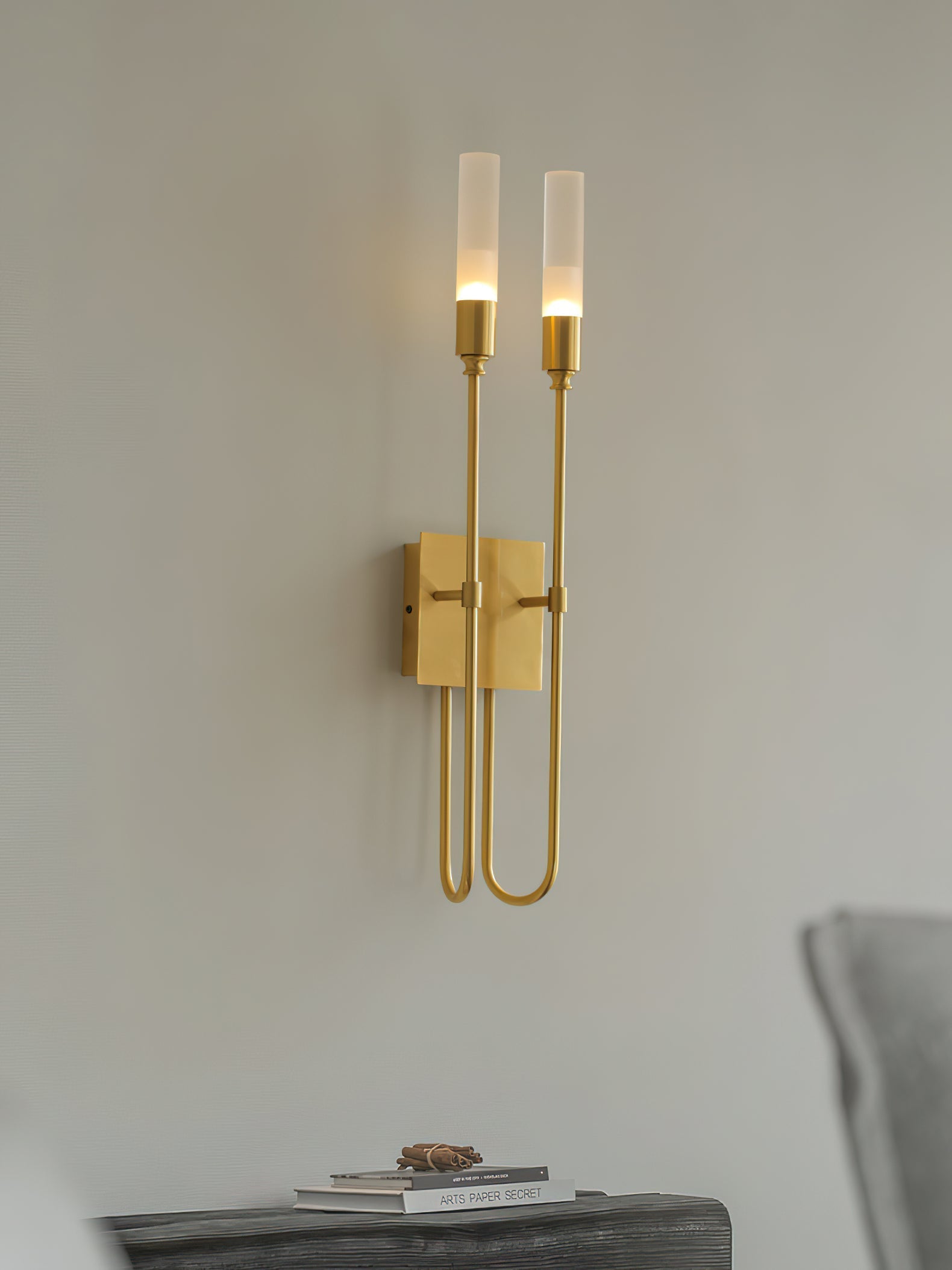 Lustra Wall Lamp Double Rod Minimalist - Letslighting