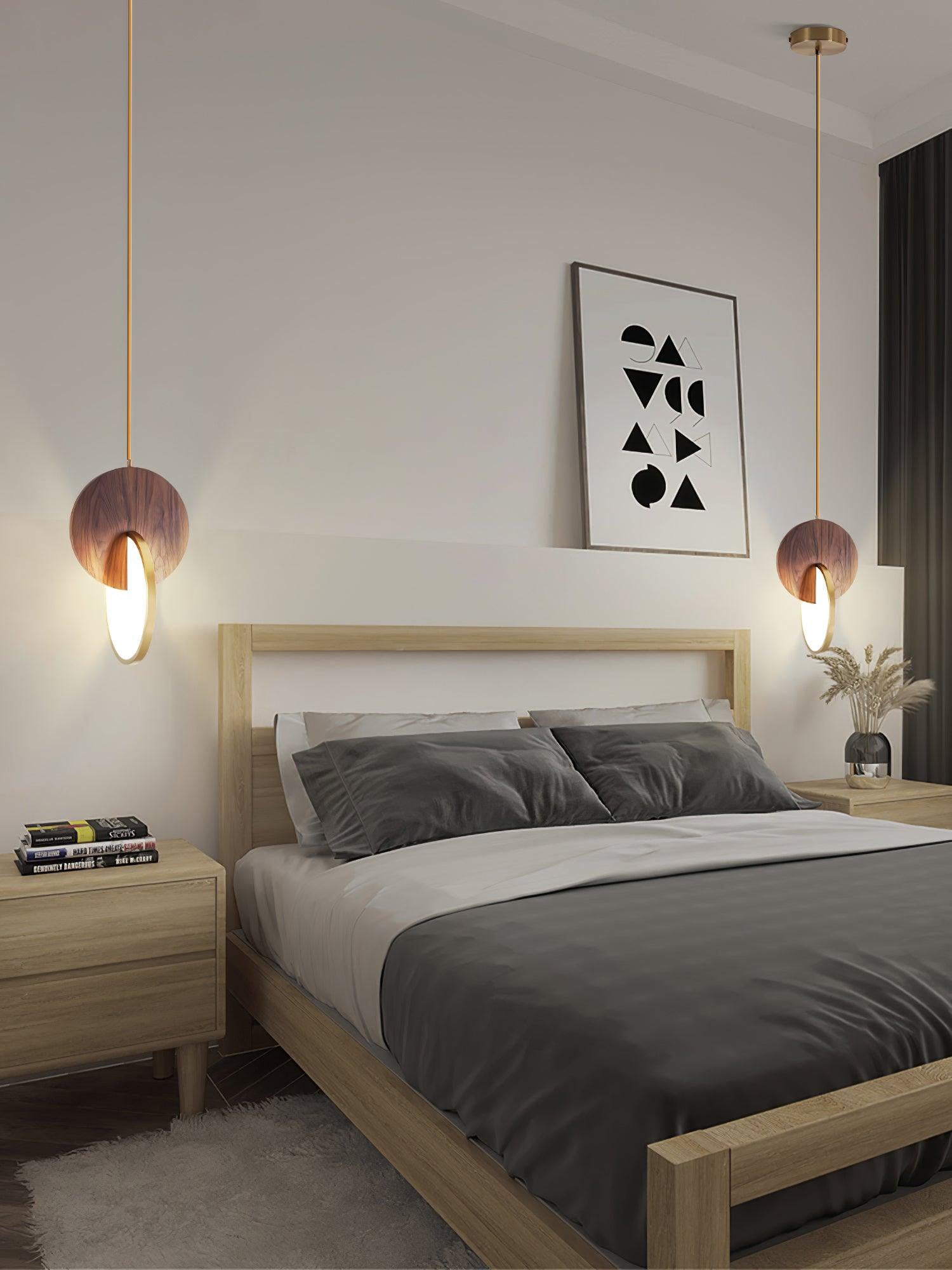 Lysola Wood Ring Pendant Light - Letslighting