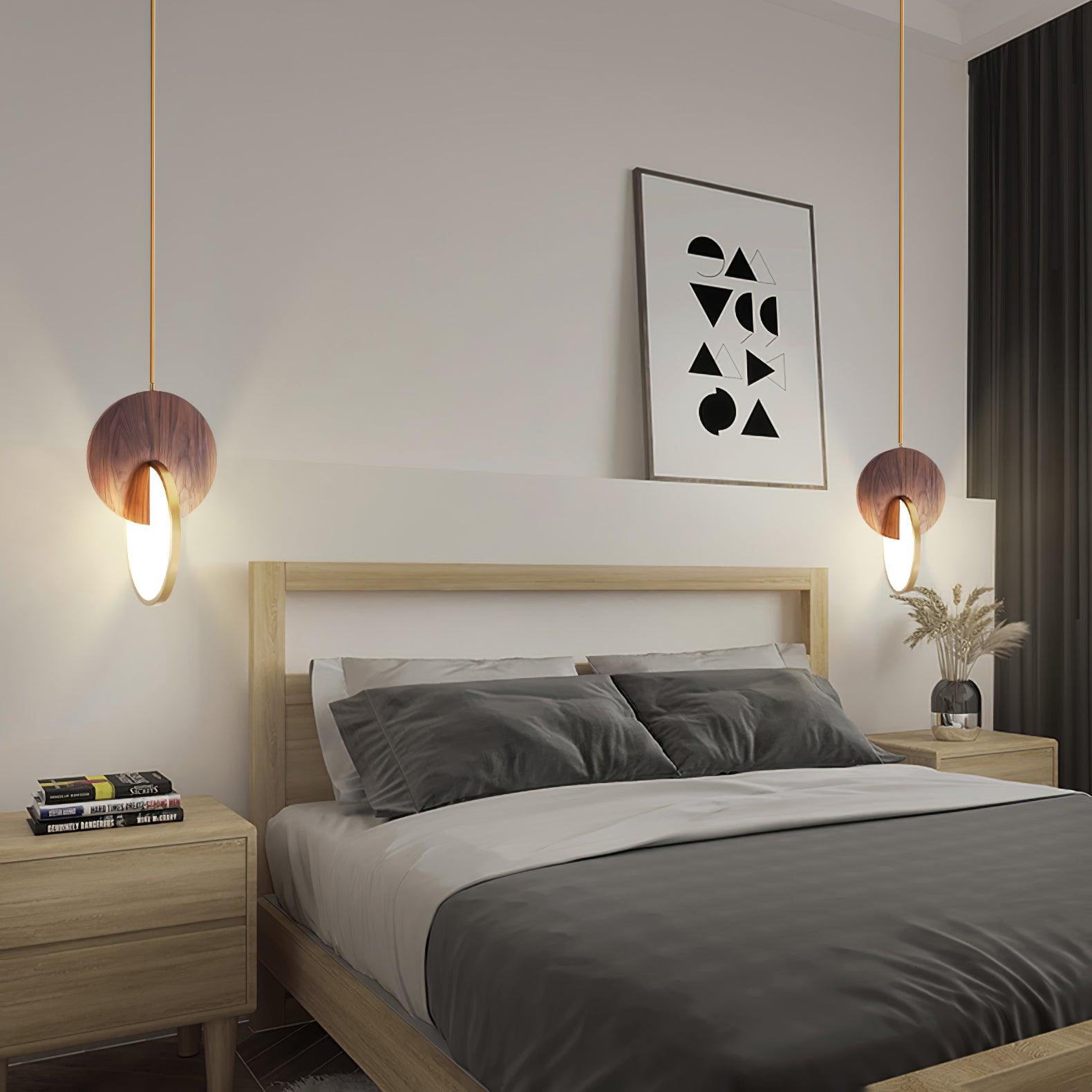 Lysola Wood Ring Pendant Light - Letslighting