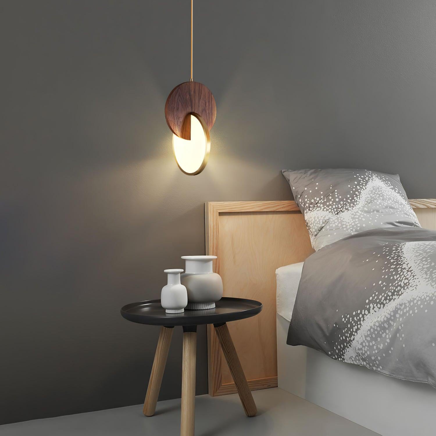 Lysola Wood Ring Pendant Light - Letslighting