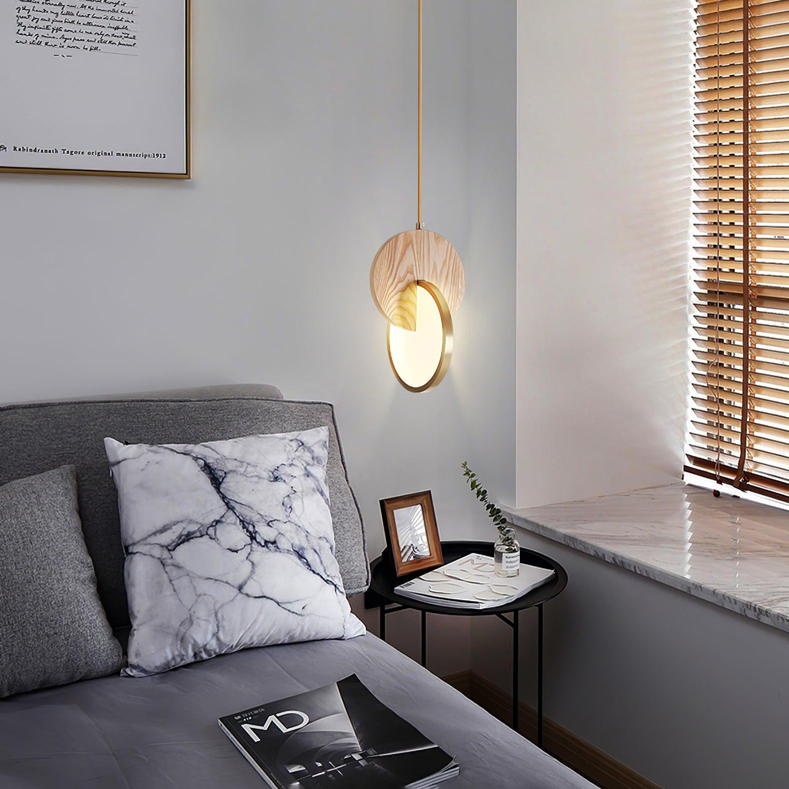 Lysola Wood Ring Pendant Light - Letslighting