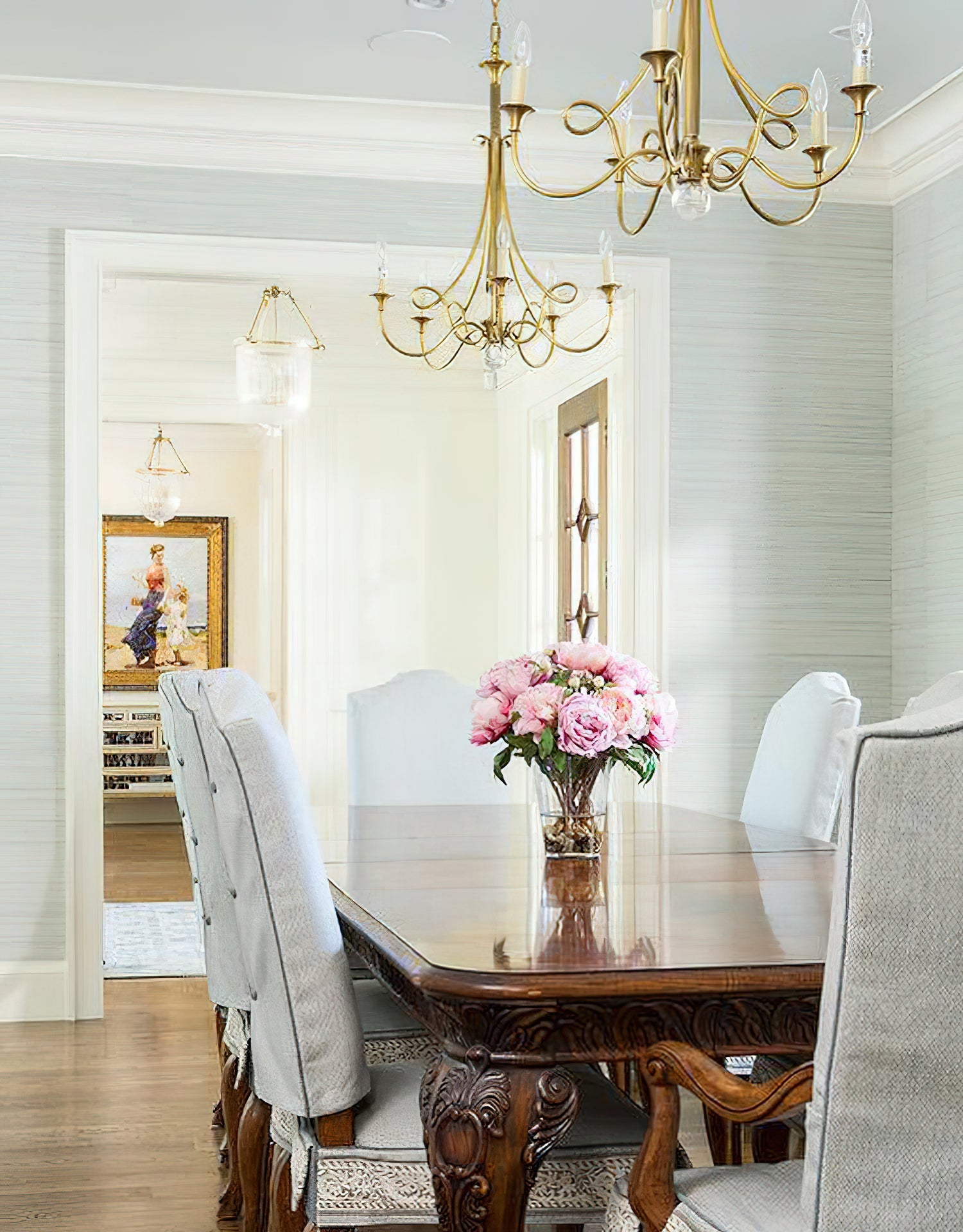 Braid Vintage Double Twist Brass Crystal Chandelier - Letslighting