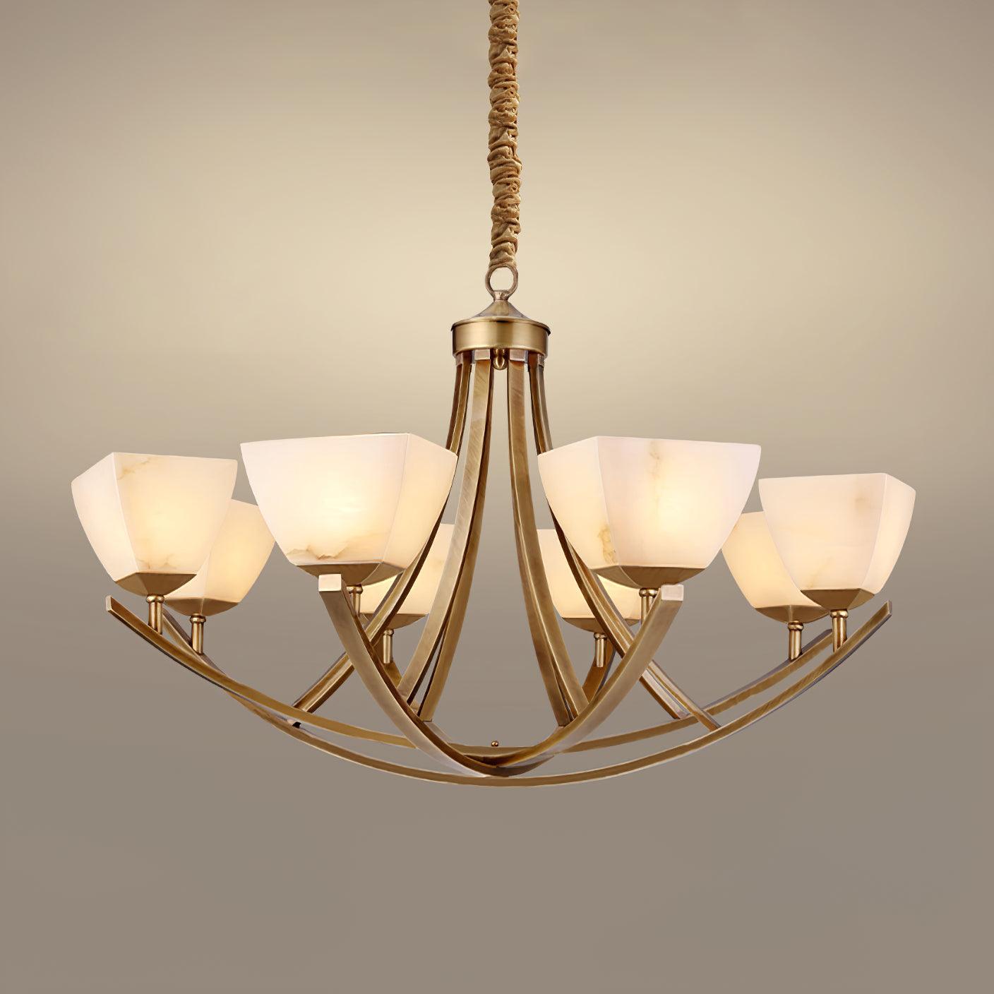 Crown Classic Brass Chandelier - Letslighting
