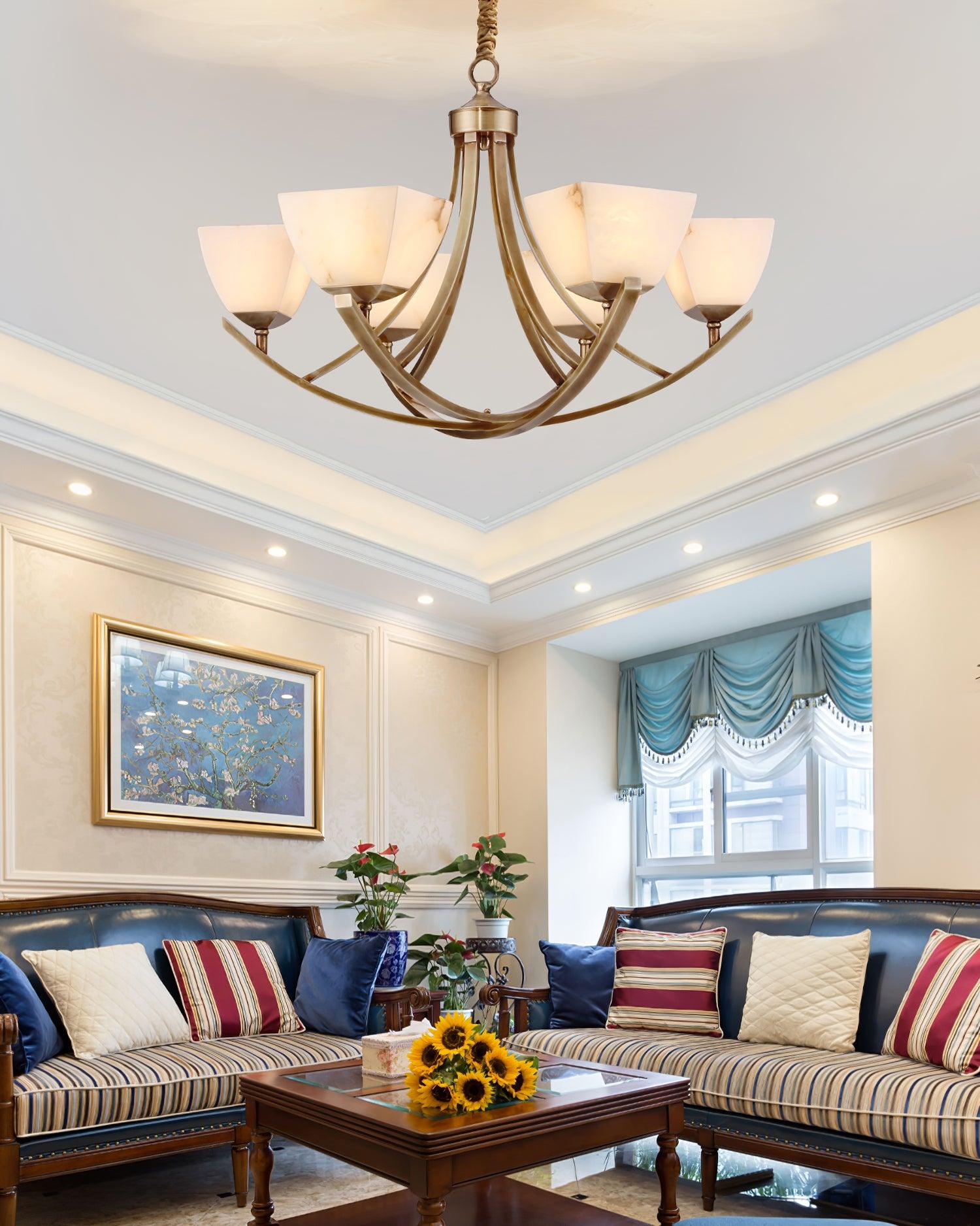 Crown Classic Brass Chandelier - Letslighting