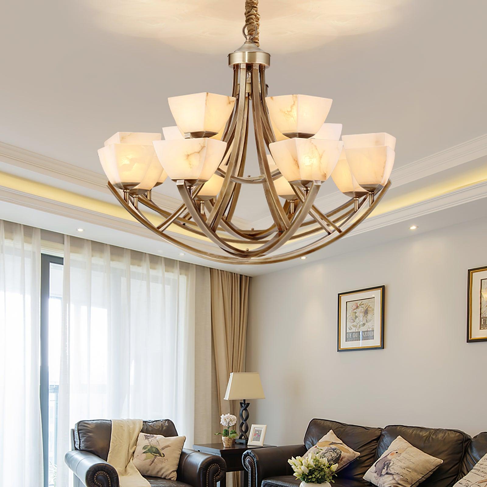Crown Classic Brass Chandelier - Letslighting