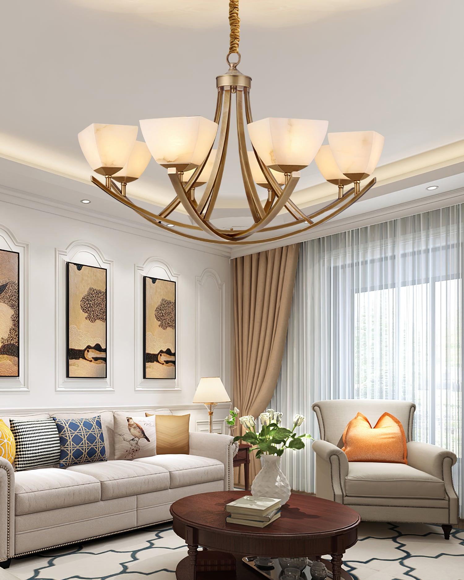 Crown Classic Brass Chandelier - Letslighting