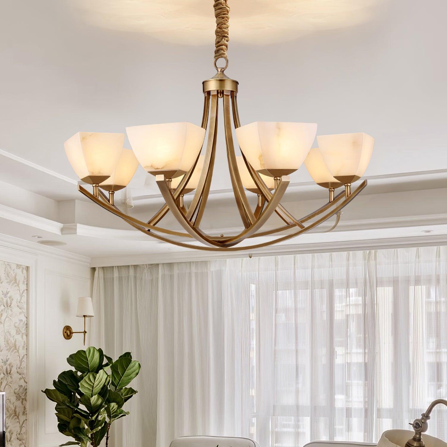 Crown Classic Brass Chandelier - Letslighting
